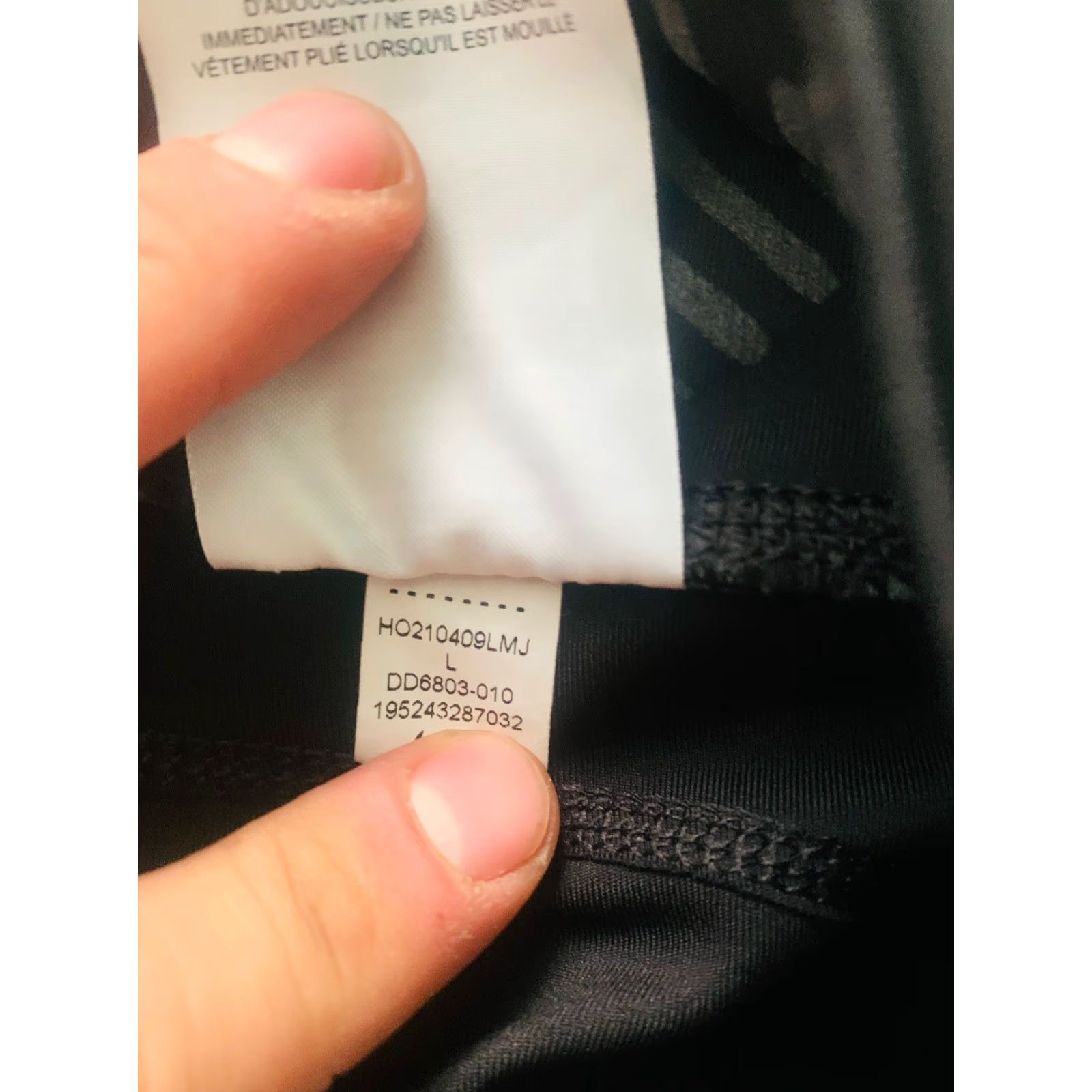 Nike VINTAGE? [No, not vintage] — Nike Leggings Women L Black Dri-FIT Reflective Fast DD6803 Full Length Athletic Running Compression Skinny Size 36" / US 14 / IT 50 - 4 Thumbnail
