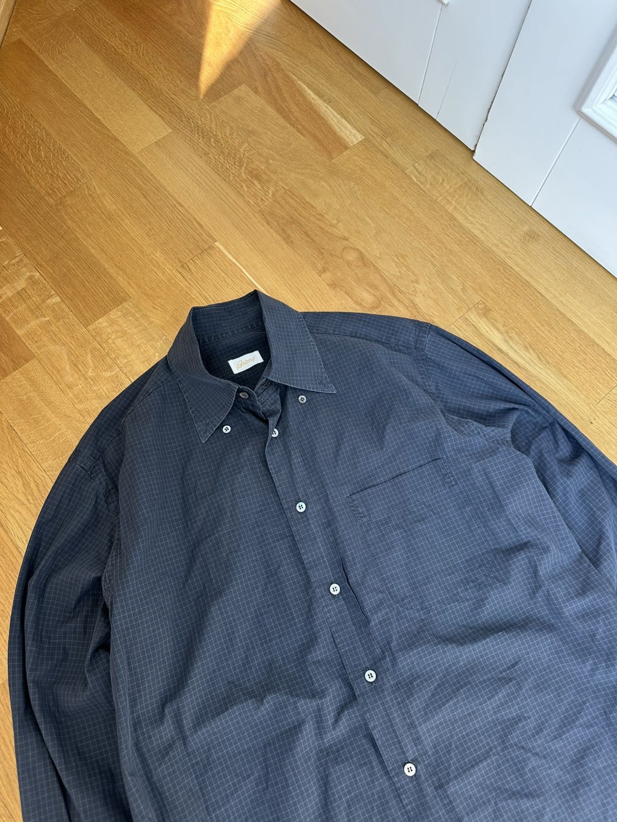 Brioni Made in Italy Brioni Shirt Black Size US XL / EU 56 / 4 - 5 Thumbnail