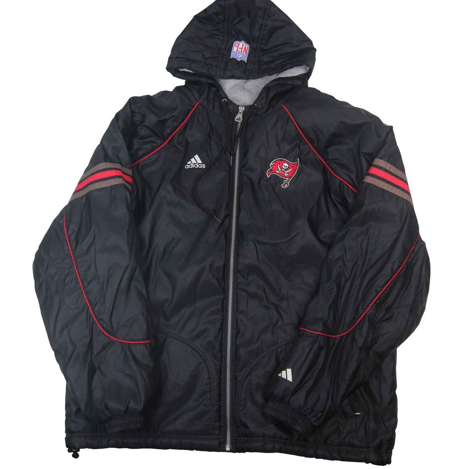 Adidas × NFL × Vintage Vintage Adidas Tampa Bay Buccaneers Big Logo Winter Coat Size US L / EU 52-54 / 3 - 1 Thumbnail
