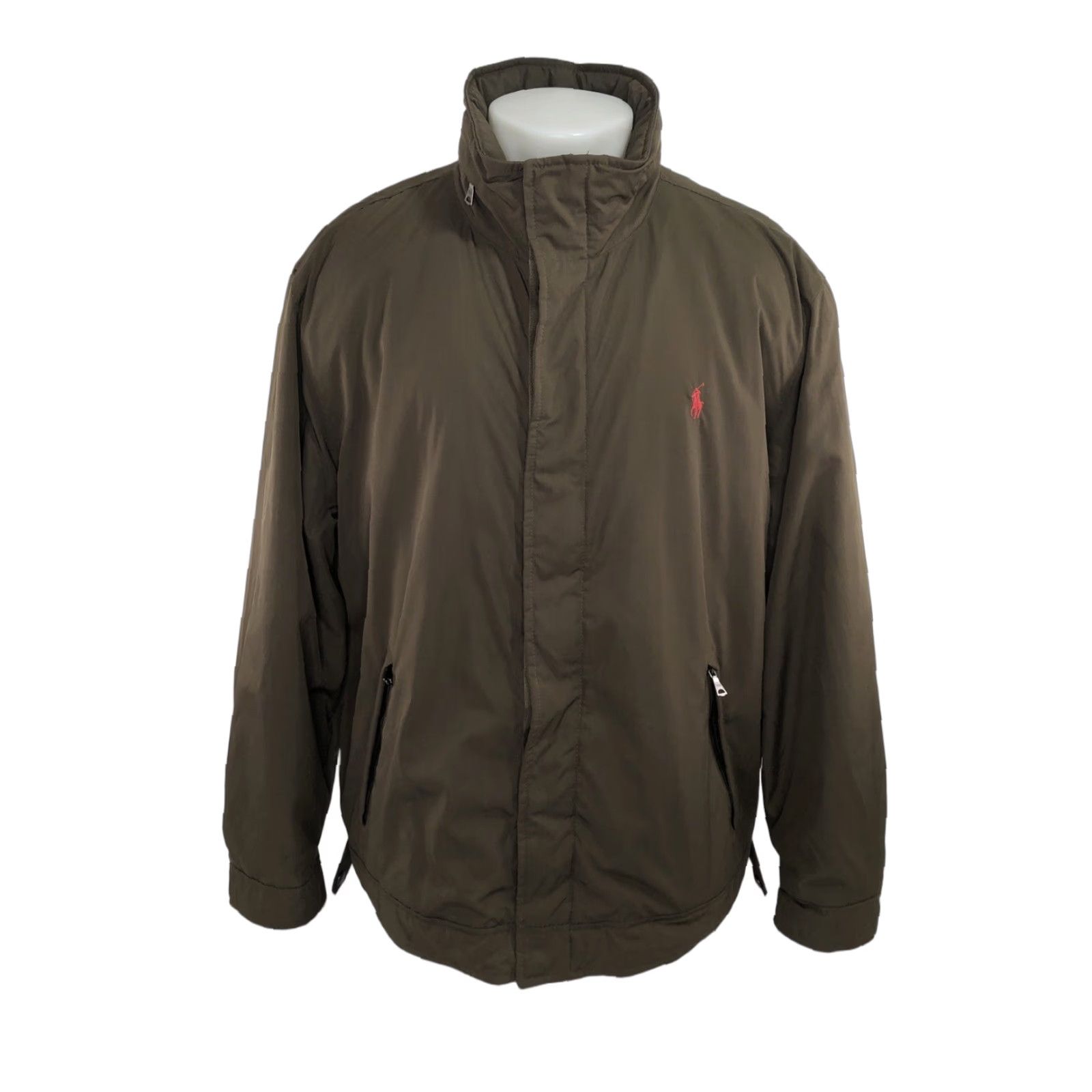 Ralph Lauren Ralph Lauren Polo Jacket Hooded Fleece Lined Embroidered Pony Winter 2XL Brown Olive Men EXC Size US XXL / EU 58 / 5 - 1 Thumbnail