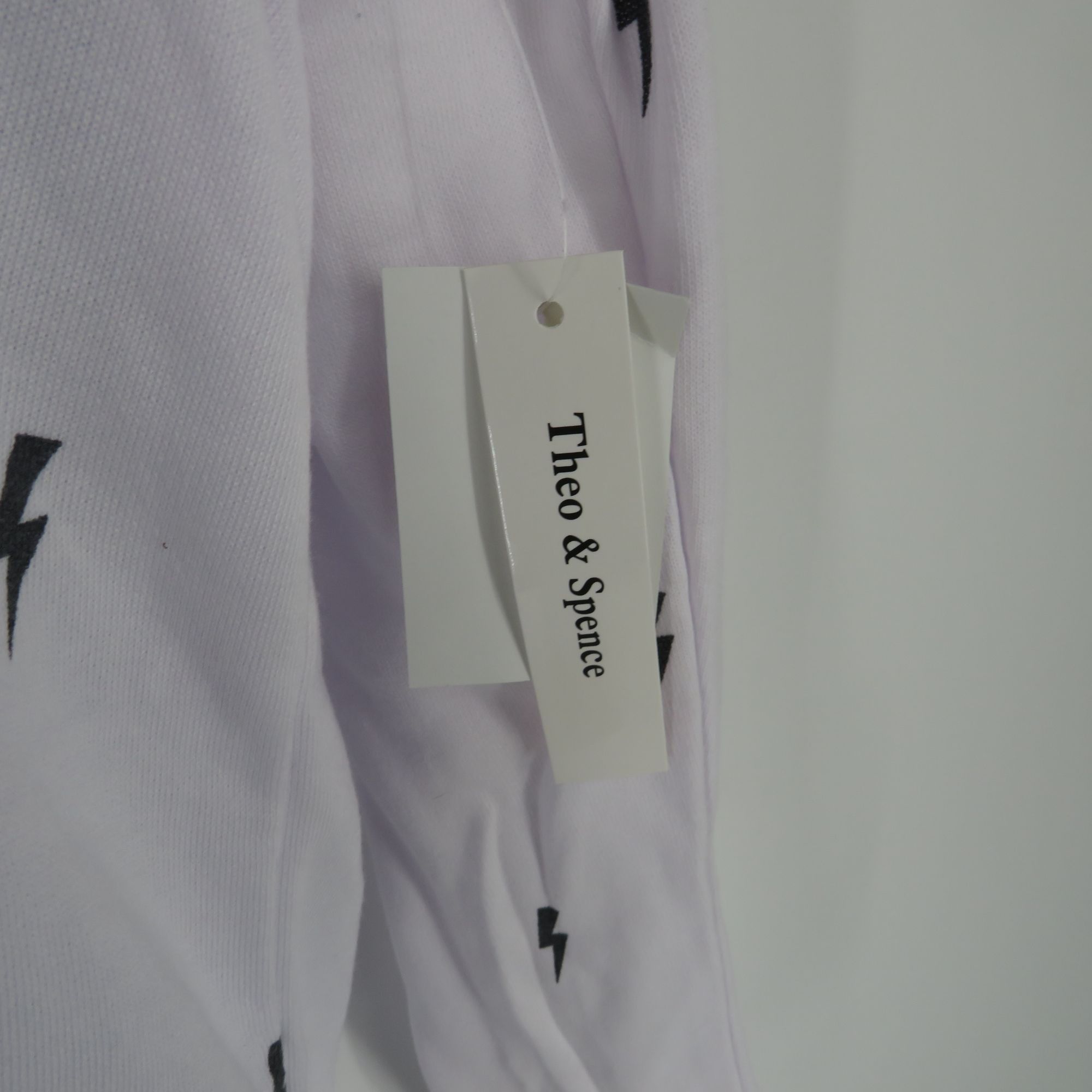 Other Theo & Spence Lightning Bolt Print White Hoodie Sweatshirt S Size S / US 4 / IT 40 - 4 Thumbnail