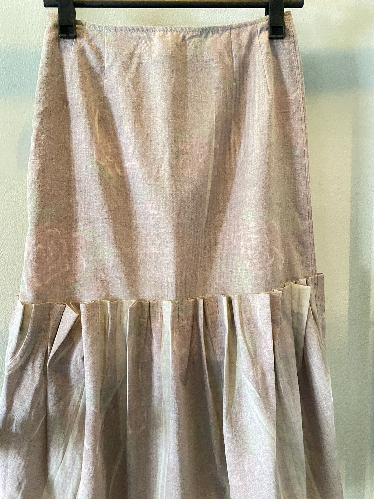 Sunao Kuwahara I.S. sunao kuwahara Avant-garde Layered Printed Skirt Size 27" / US 4 / IT 40 - 6 Thumbnail