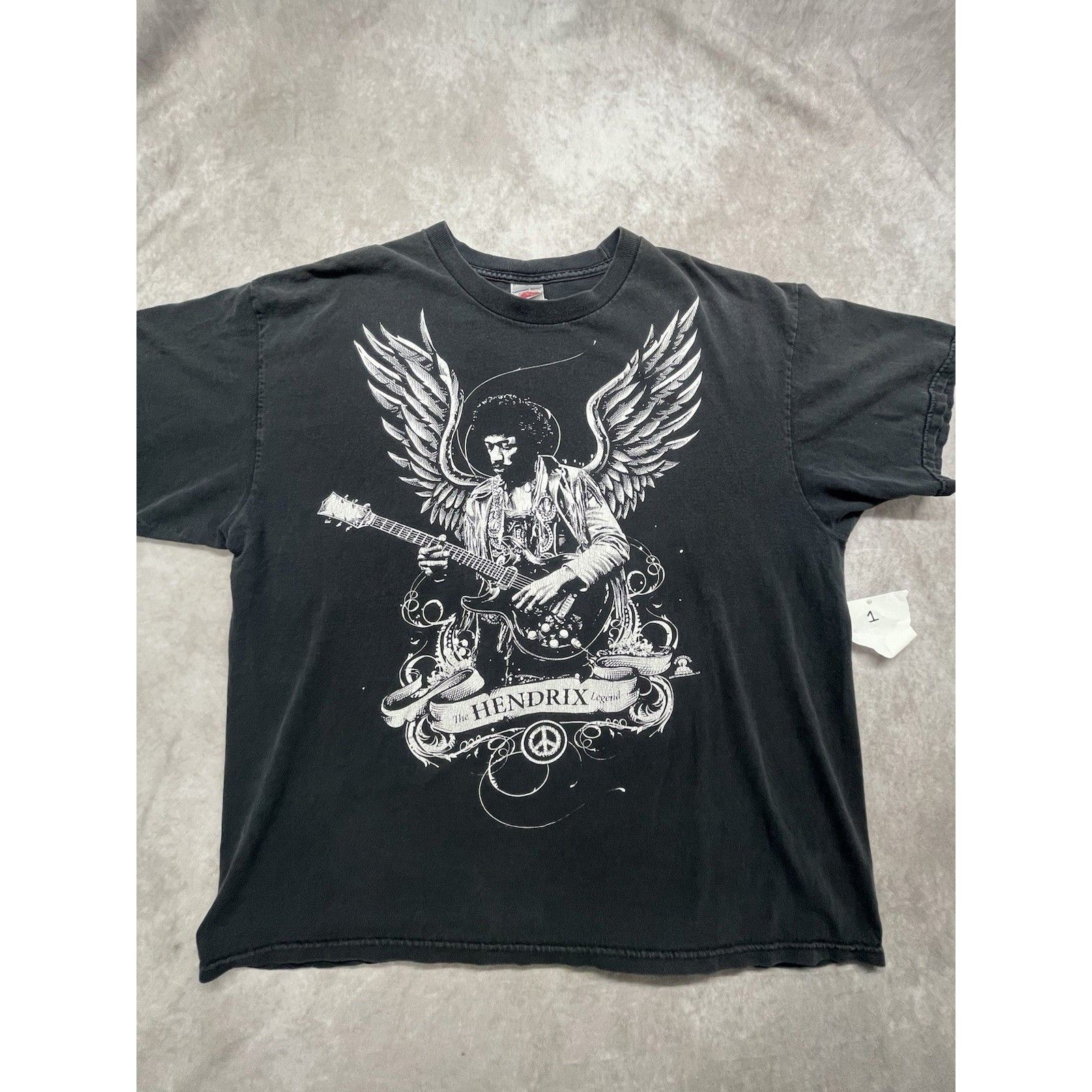 Other VTG 2007 Jimi Hendrix T-Shirt The Legend Angel Wings Guitar Size US XL / EU 56 / 4 - 2 Thumbnail