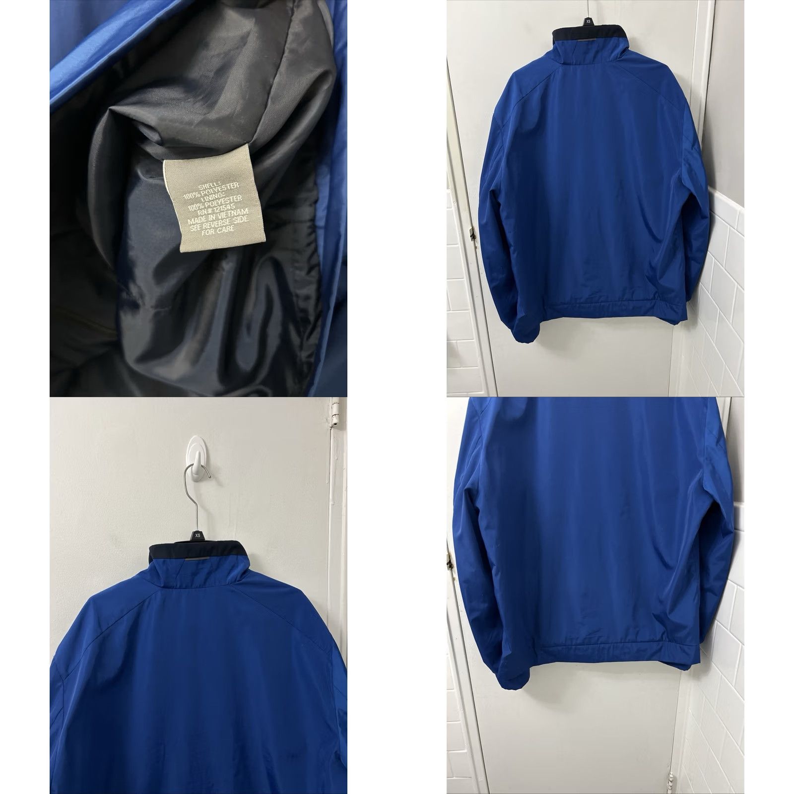 Michael Kors Michael Kors Jacket Mens L Blue Full Zip Packable Windbreaker Logo L/S Size US L / EU 52-54 / 3 - 8 Thumbnail