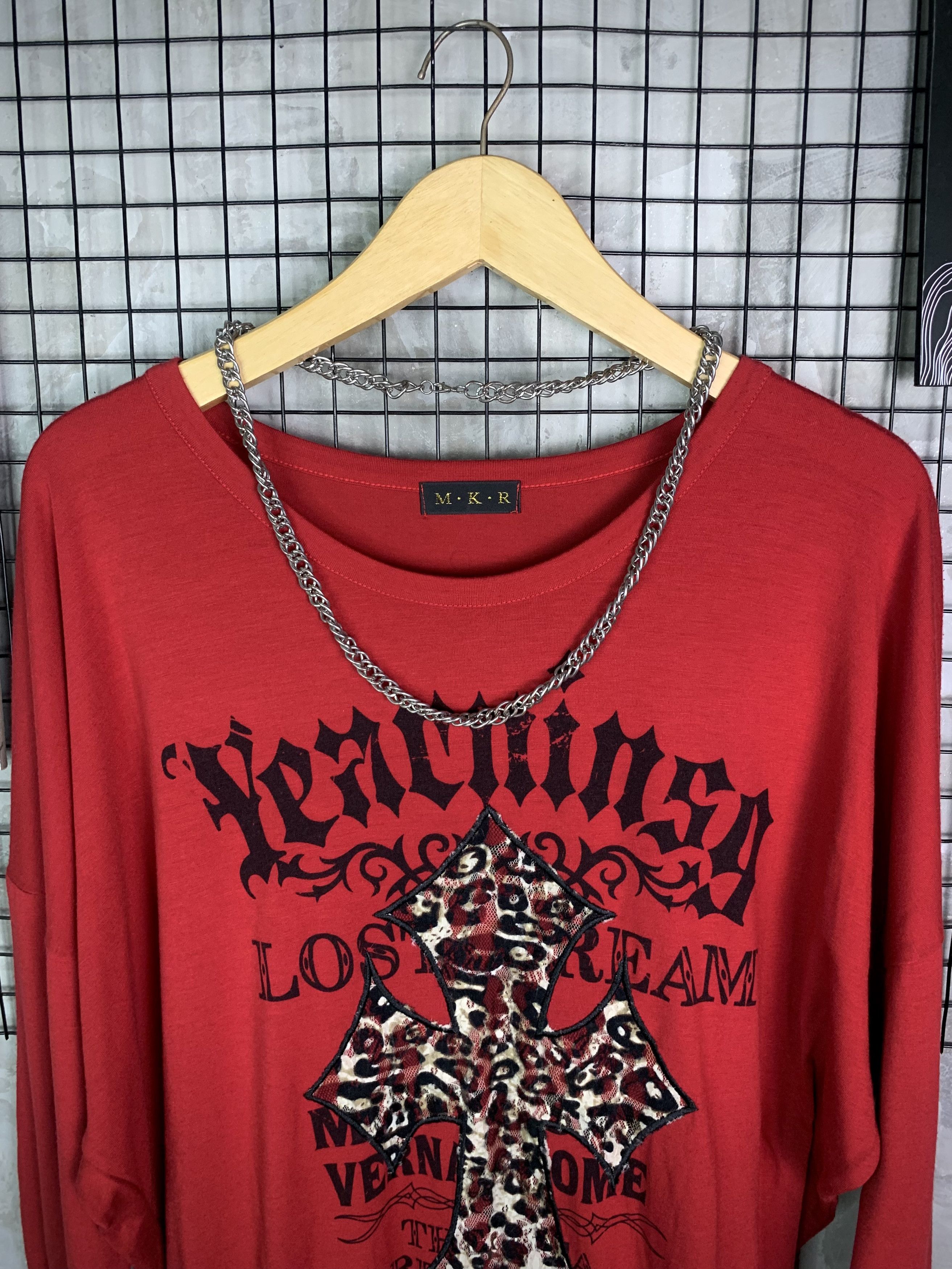 Japanese Brand M.K.R Gothic Cross Leopard Print LS Size XL / US 12-14 / IT 48-50 - 3 Thumbnail