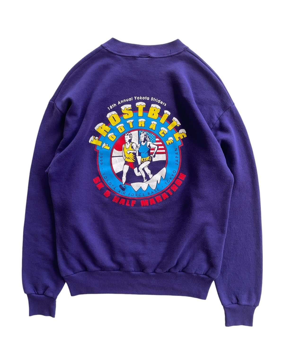 Jerzees Vintage 90s Yokota Air force Base Sweater Size US M / EU 48-50 / 2 - 1 Thumbnail