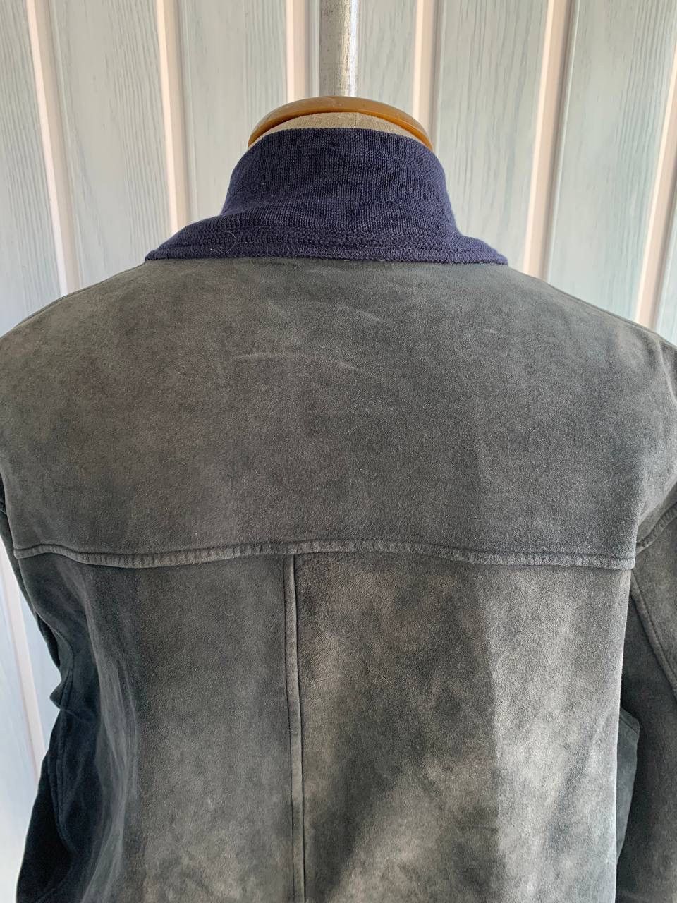 Valstar × Vintage Vintage Valstar Milano Navy Suede Leather Bomber Jacket Size US M / EU 48-50 / 2 - 9 Thumbnail