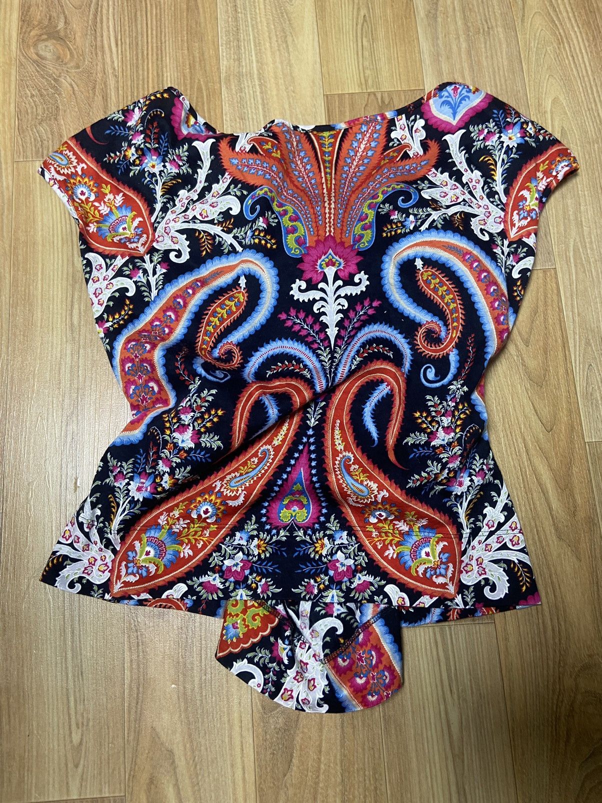 Vivienne Westwood 16 Vivienne Westwood 1994 paisley Corset Top T Shirt Vintage Size XL / US 12-14 / IT 48-50 - 2 Thumbnail