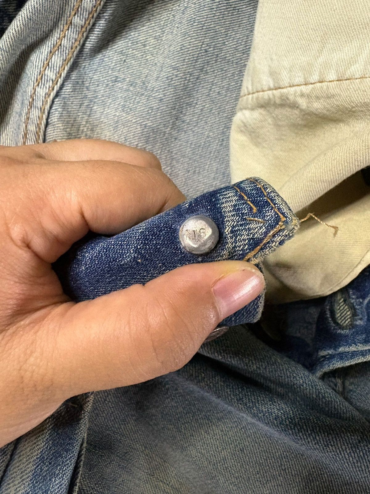 Levi's SICK VINTAGE 60s Levis 501 Big E Selvedge Jeans Button 16 Size US 33 - 4 Thumbnail