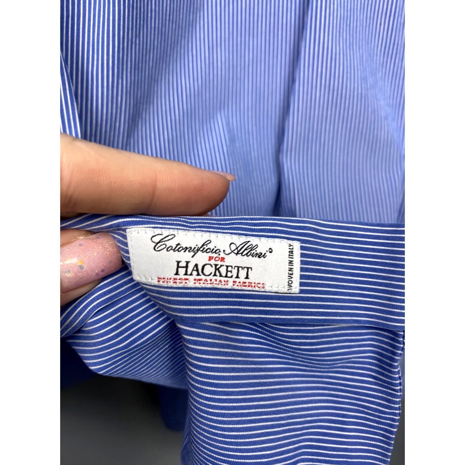 Hackett Hackett Mens Striped Long Sleeve Shirt L Size US L / EU 52-54 / 3 - 4 Thumbnail