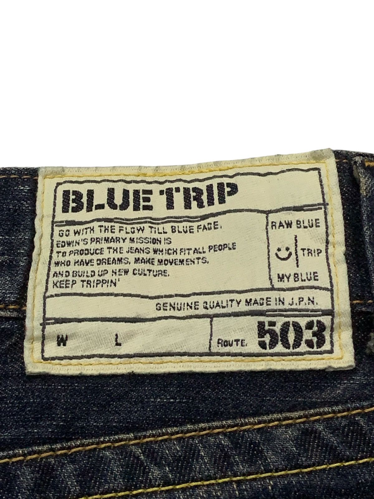 Edwin × Junya Watanabe × Levi's Vintage Edwin 503 Blue Trip Muddy Claw Mark Flared Jeans Size US 30 / EU 46 - 10 Thumbnail