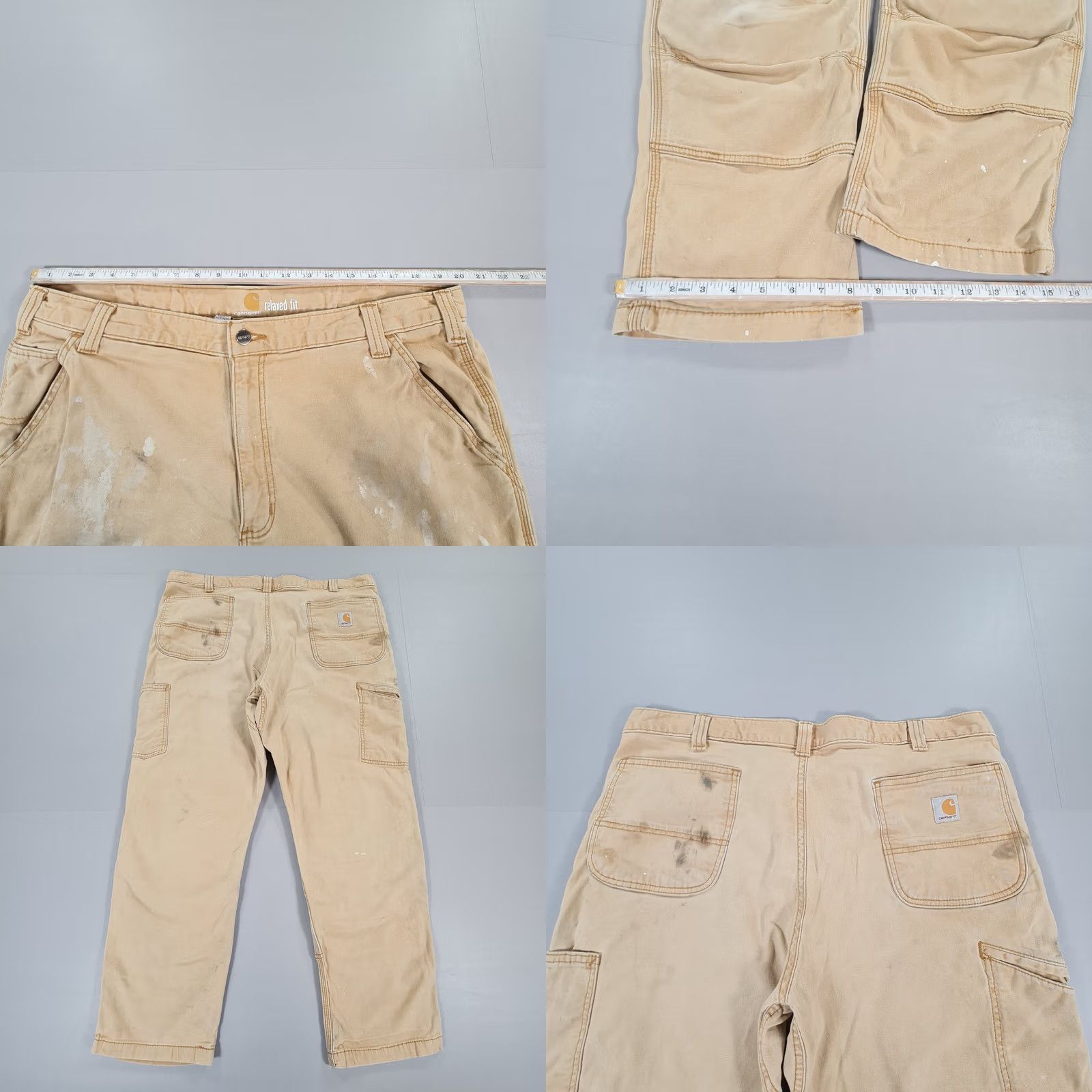 Carhartt Carhartt Mens Trousers Beige W40 L30 Relaxed Fit Double Knee Work Pants 102802 Size US 40 / EU 56 - 8 Thumbnail