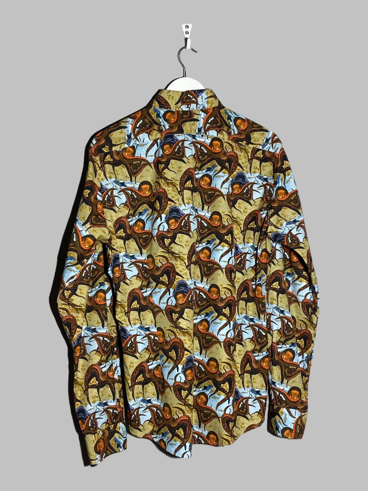 Eton Eton All Over Print Luxury Shirt Octopus Animal Museum Vibes Size US L / EU 52-54 / 3 - 2 Thumbnail