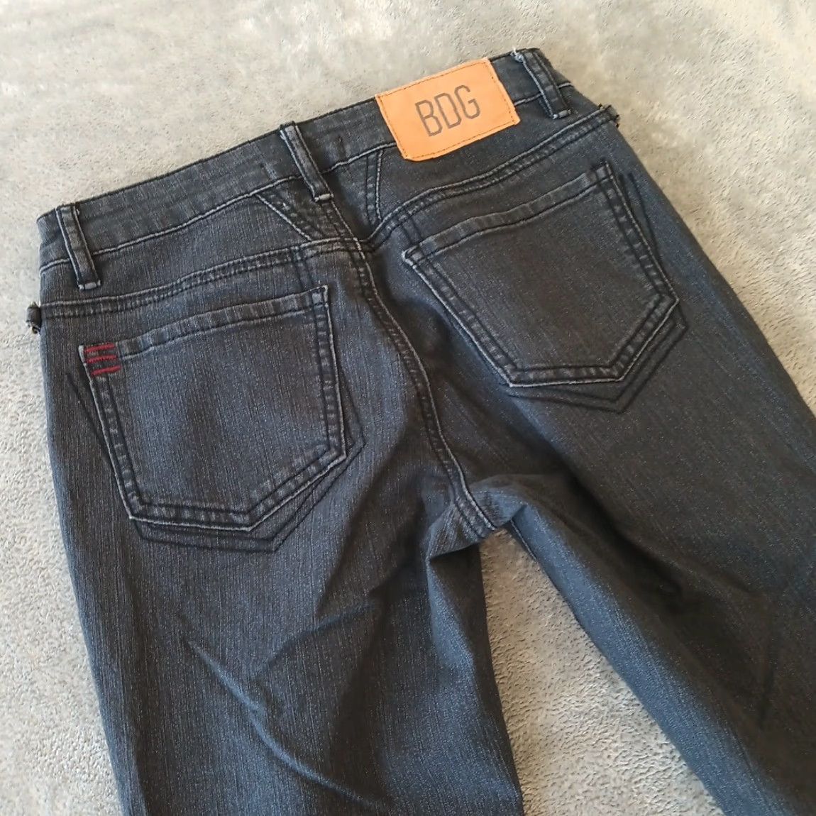 Bdg BDG Skinny Jeans Womens Size 25 Black Medium Wash Low Rise 26x31 Denim Cotton Blend 5-Pocket Regular Inseam 31 Size 42" / US 20 - 7 Thumbnail