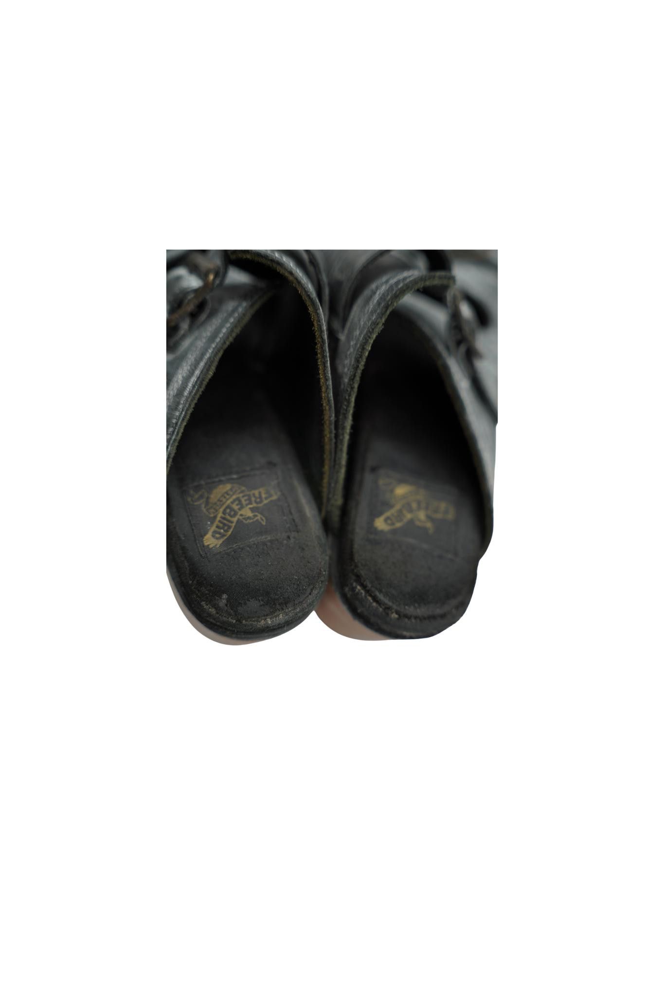FREEBIRD Freedbird Aged Leather Buckle Heels Size 7 Size US 7 / IT 37 - 9 Thumbnail