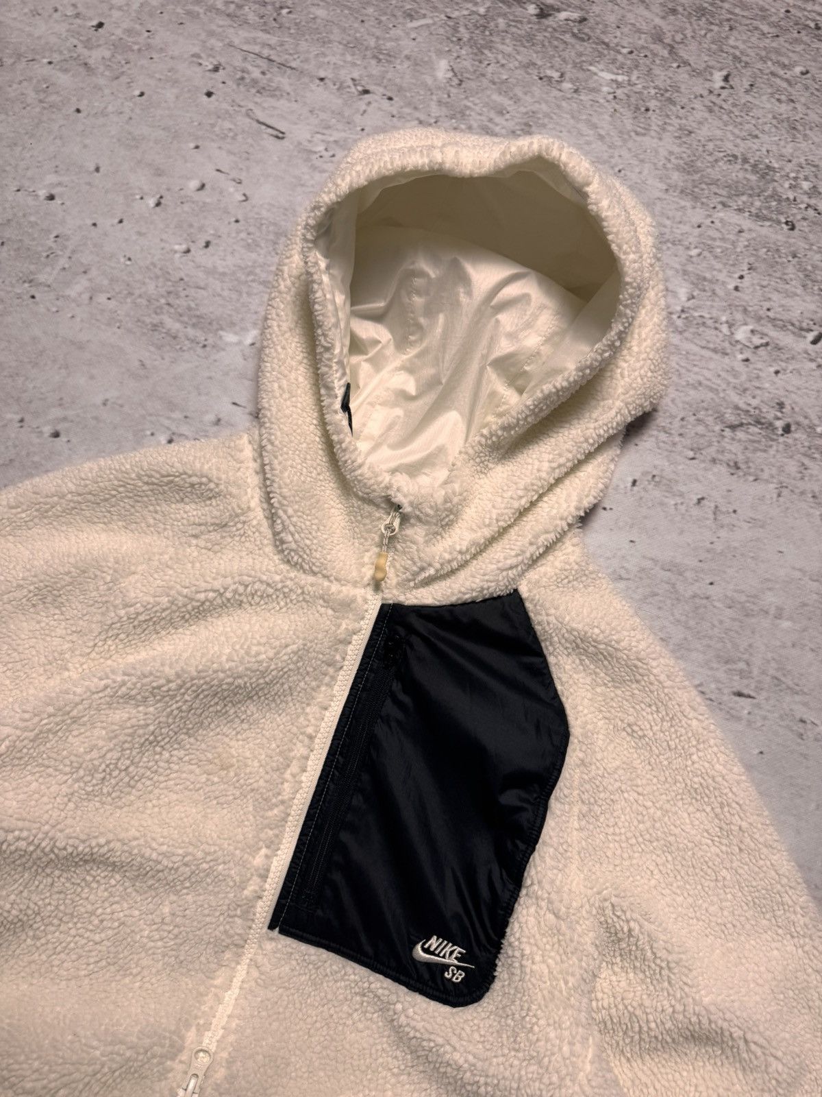 Nike × Vintage NIKE SB VINTAGE TEDDY FLEECE OVERSIZE BOXY ZIP HOODIE Size US M / EU 48-50 / 2 - 5 Thumbnail