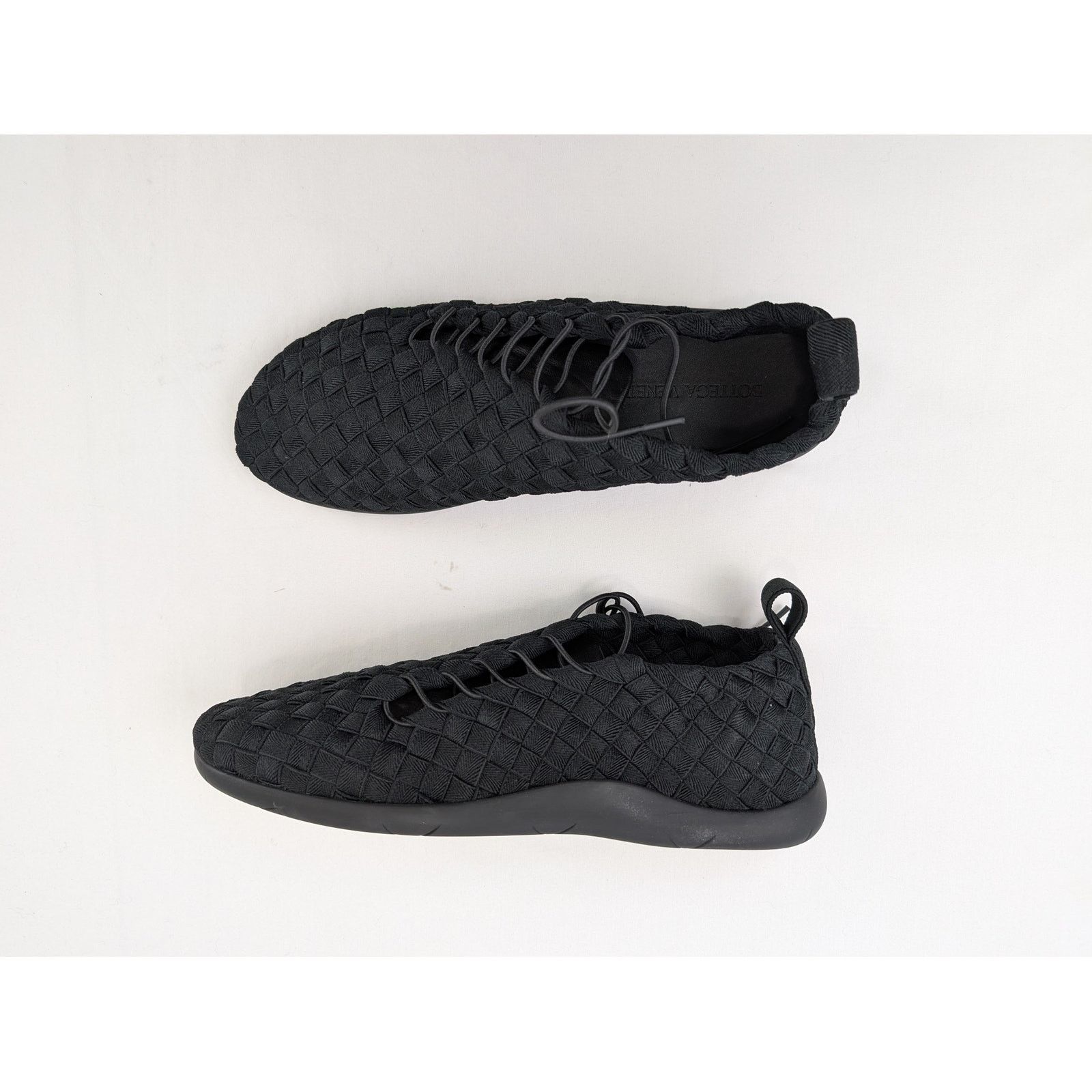 Bottega Veneta o1rshd1 Intrecciato Sneakers Shoe in Black Size US 12 / EU 45 - 1 Thumbnail