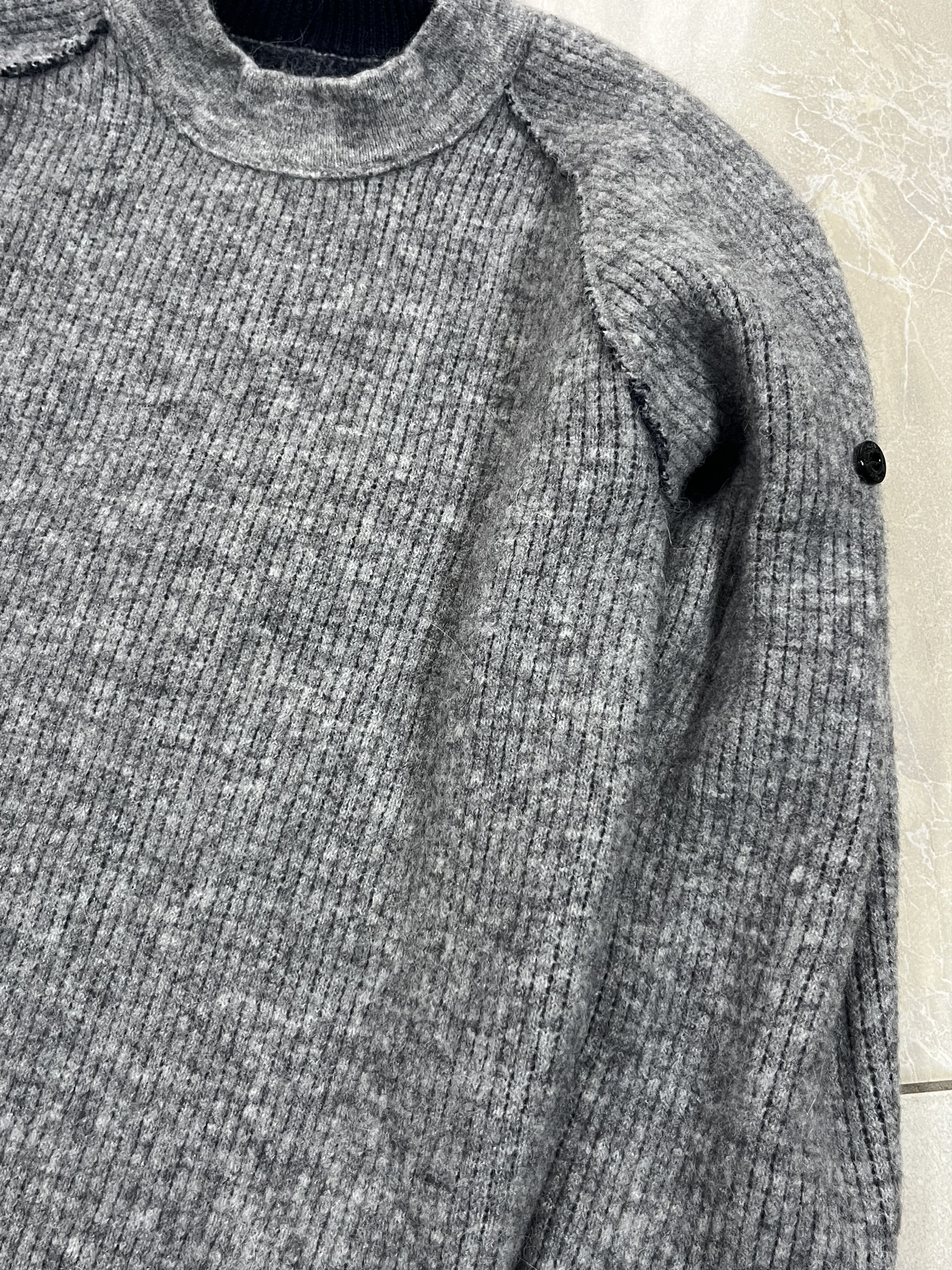Stone Island Vintage Blue/Grey Knitwear Stone Island 2 Face - Size S Size US S / EU 44-46 / 1 - 11 Thumbnail
