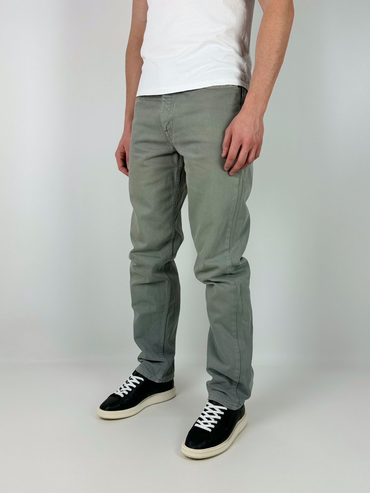 Levi's 1990’s Vintage Levi’s 615 Sun Faded Orange Tab Gray Jeans Size US 33 - 2 Thumbnail
