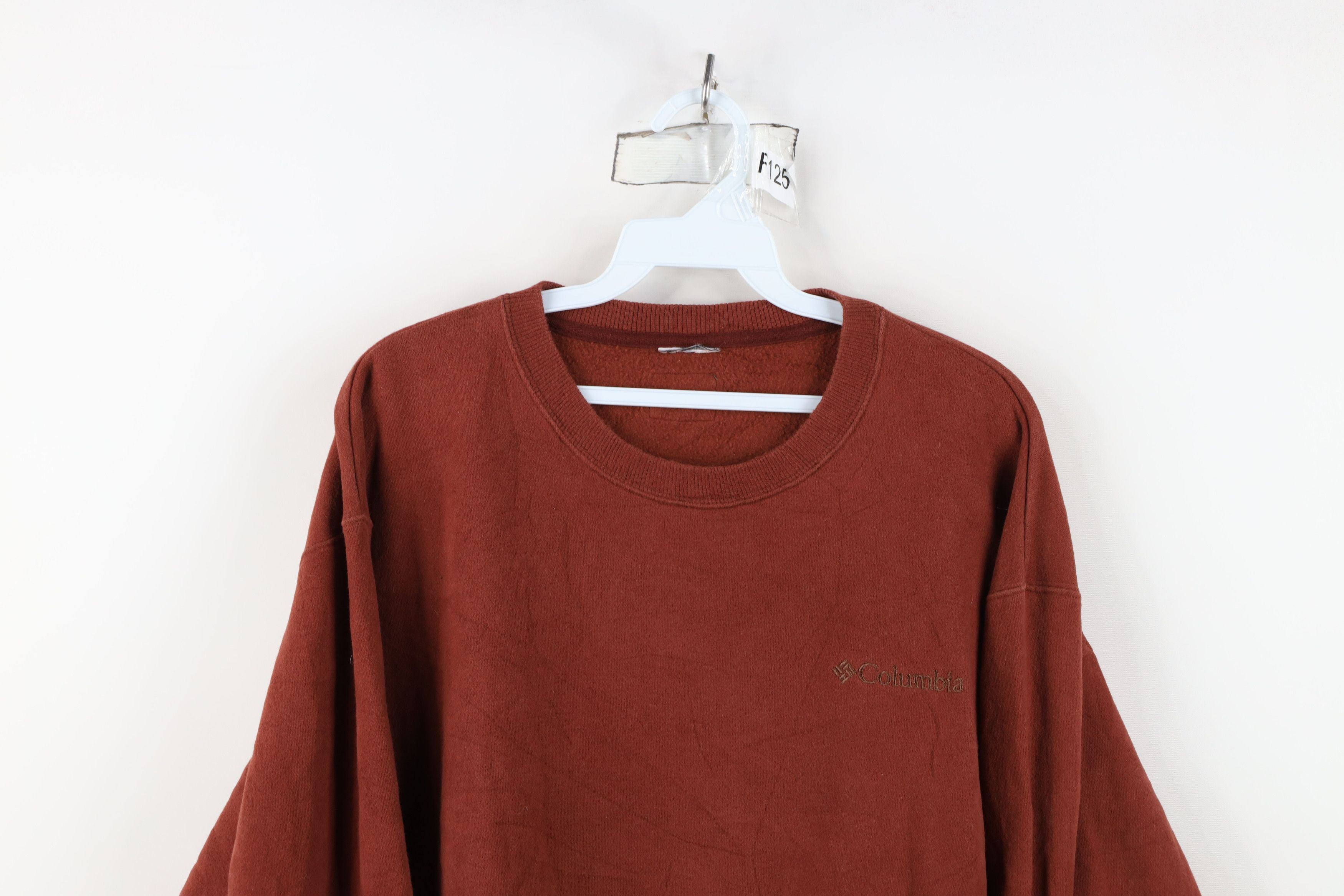 Columbia Vintage Columbia Spell Out Crewneck Sweatshirt Burnt Orange Size US XL / EU 56 / 4 - 2 Thumbnail