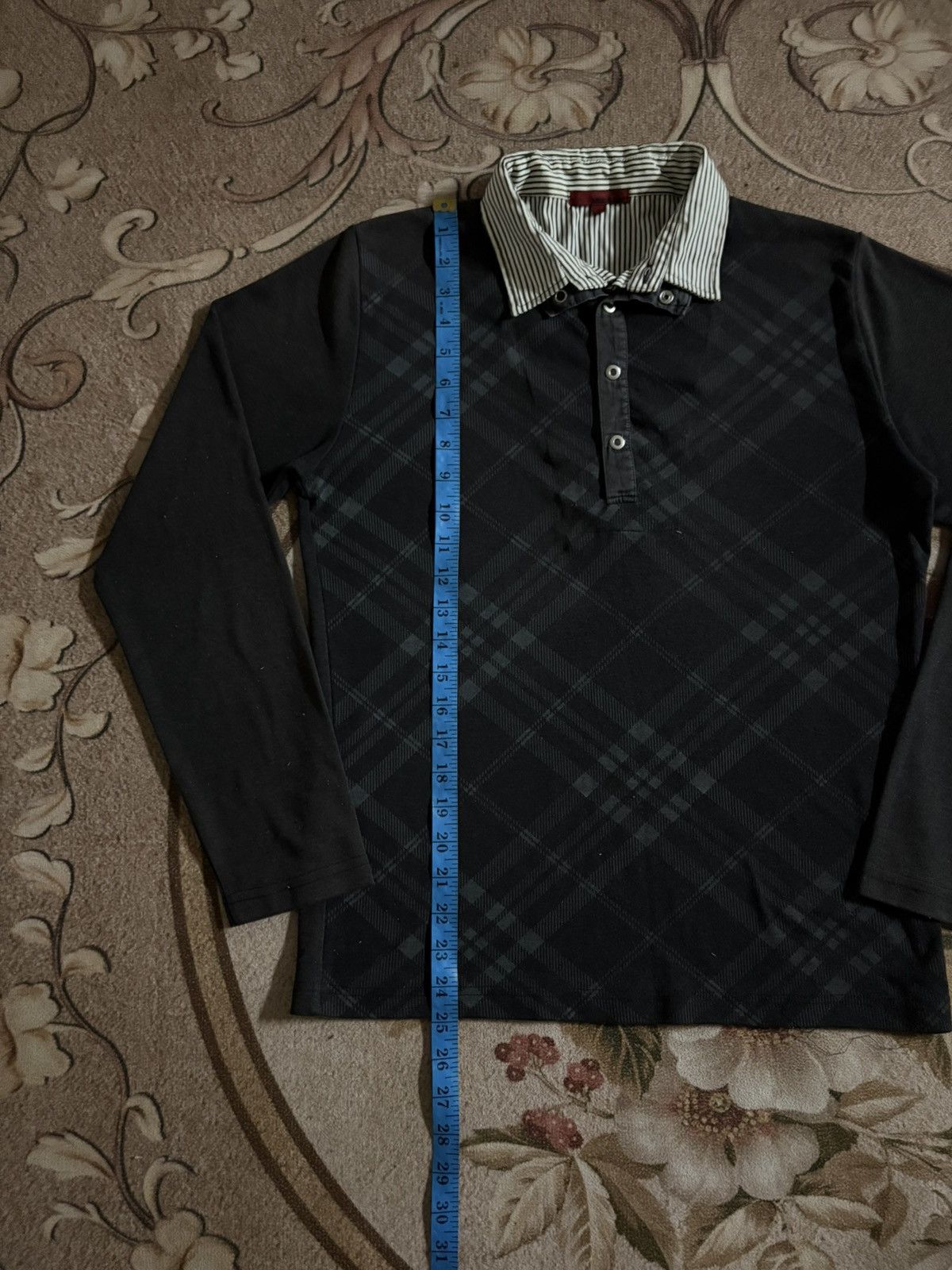 Japanese Brand Vintage Japanese Brand Double Layer Long Sleeve Tee Size US M / EU 48-50 / 2 - 9 Thumbnail