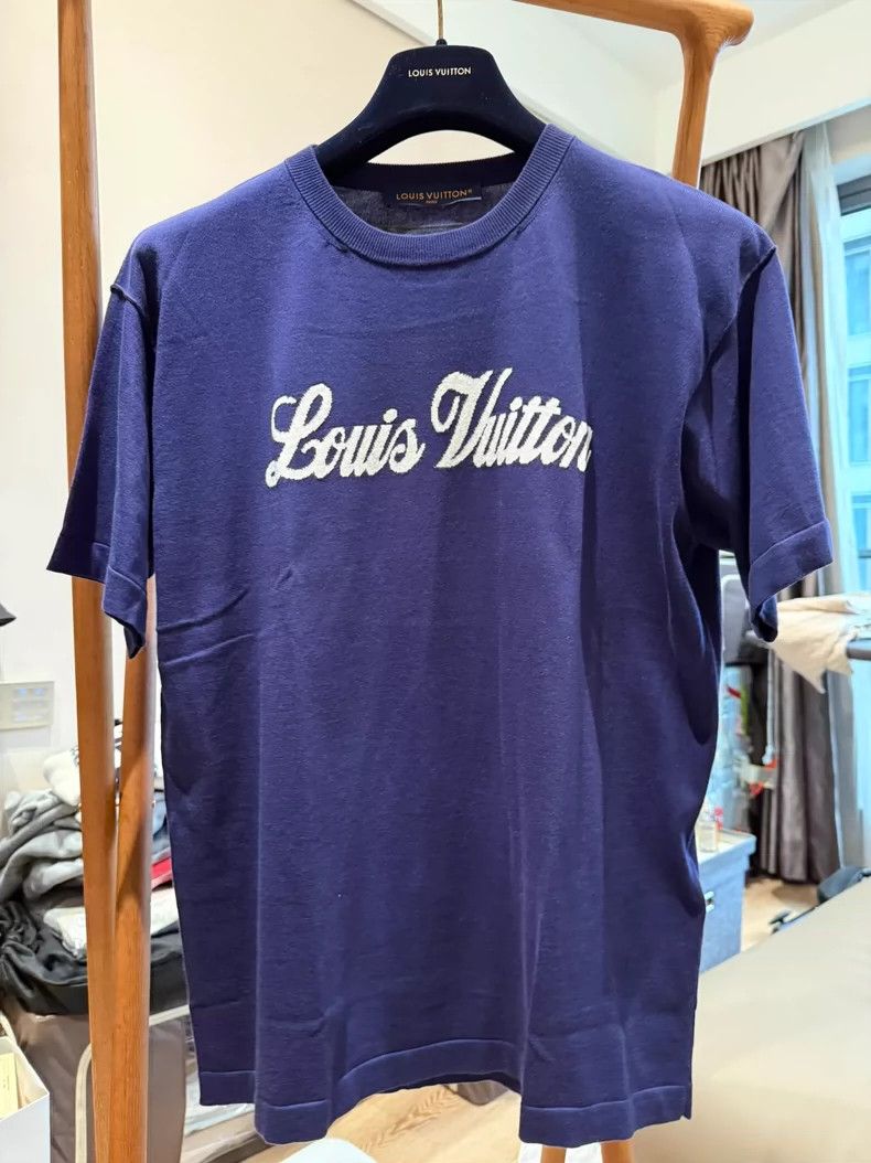 Louis Vuitton Louis Vuitton Knit monogram short sleeve 2502-Nextarrow Size US S / EU 44-46 / 1 - 1 Thumbnail