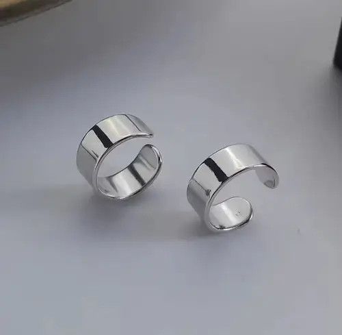VIBE 💯925 silver vintage glossy earrings Size ONE SIZE - 3 Thumbnail