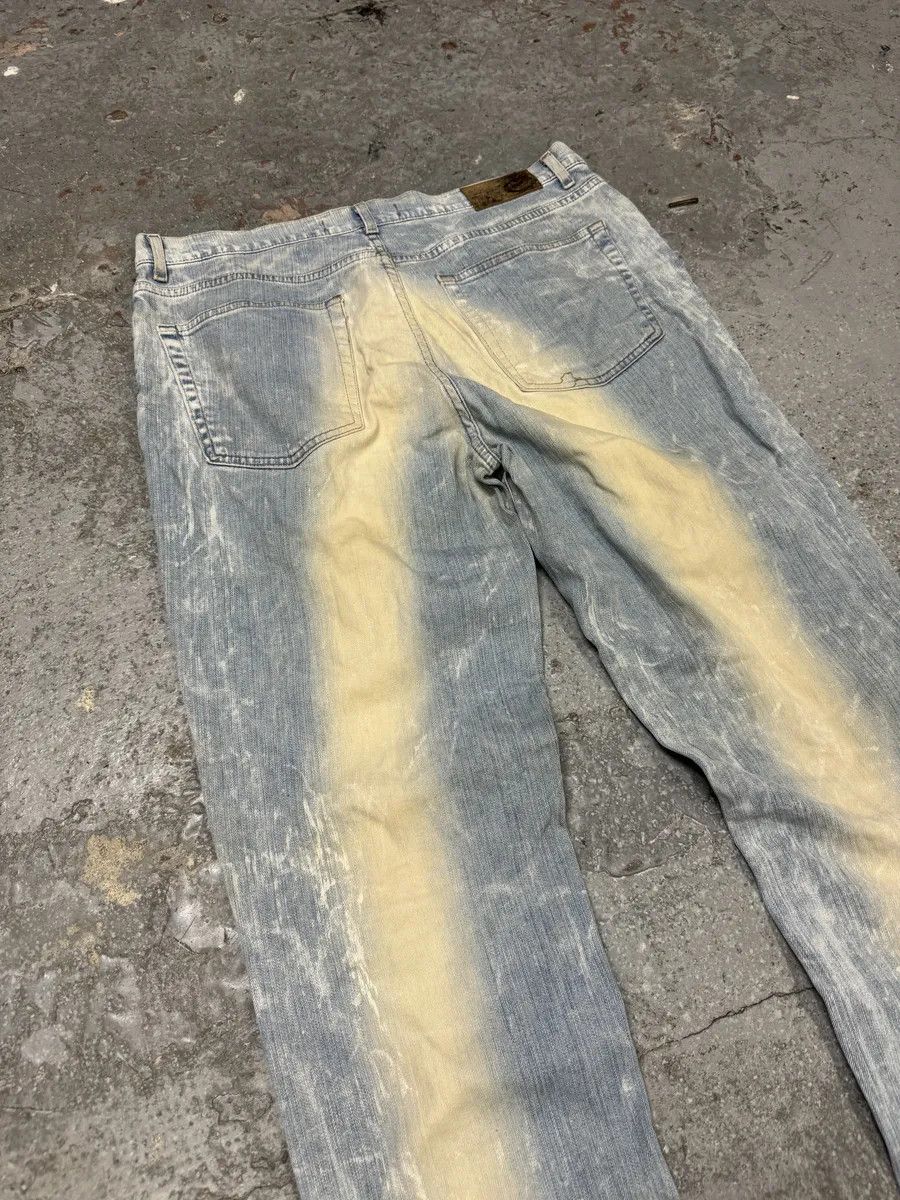 Roberto Cavalli AW2003 Cavalli Sun Faded Blue Yellowish Pants Size 28" / US 6 / IT 42 - 11 Thumbnail