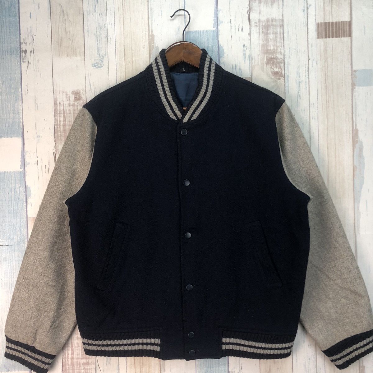Vintage Vintage Wool Varsity Jacket Size US L / EU 52-54 / 3 - 4 Thumbnail
