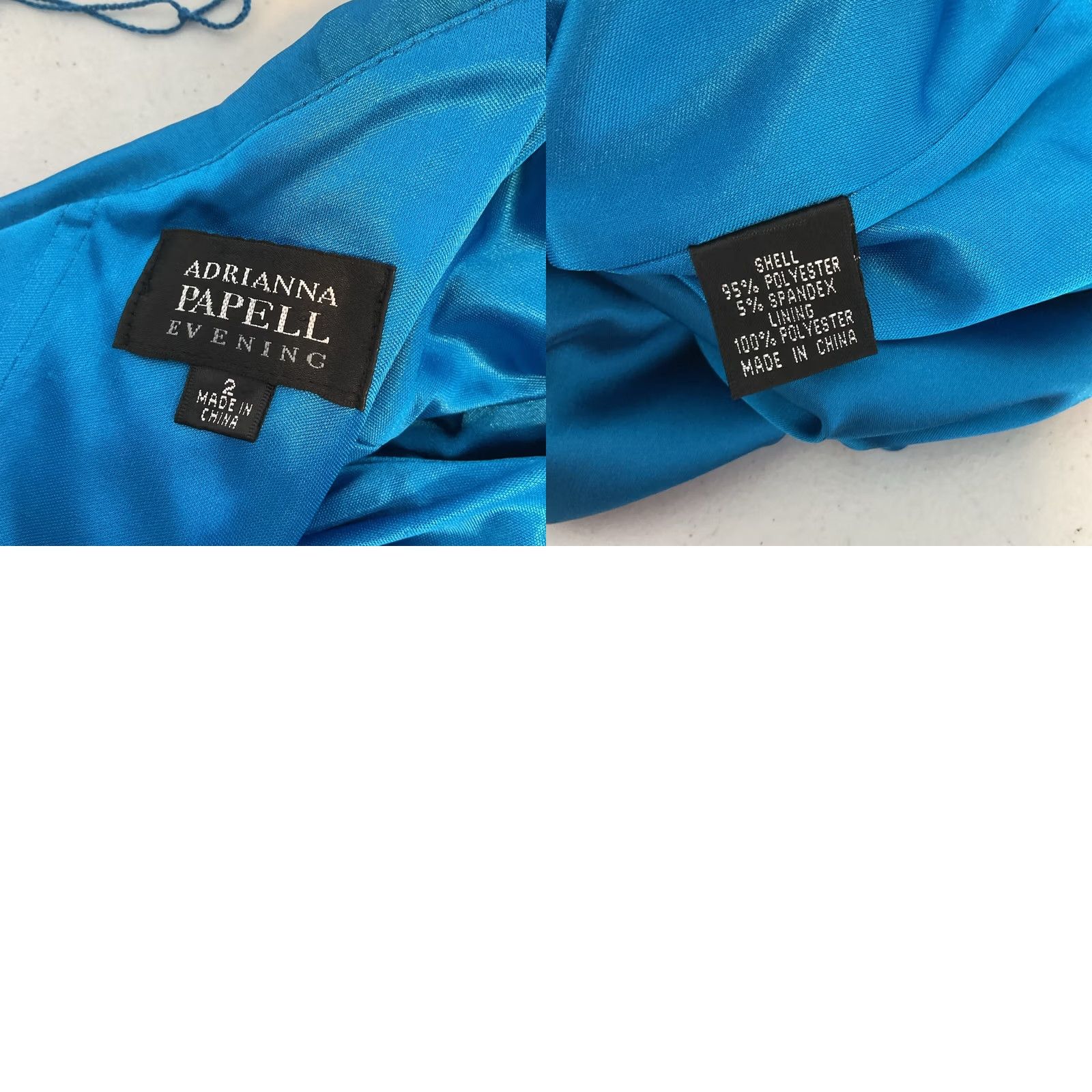 Adrianna Papell Adrianna Papell Satin One Shoulder Evening Dress sz 2 Formal Shiny Bright Blue Dress Size XS / US 0-2 / IT 36-38 - 9 Thumbnail