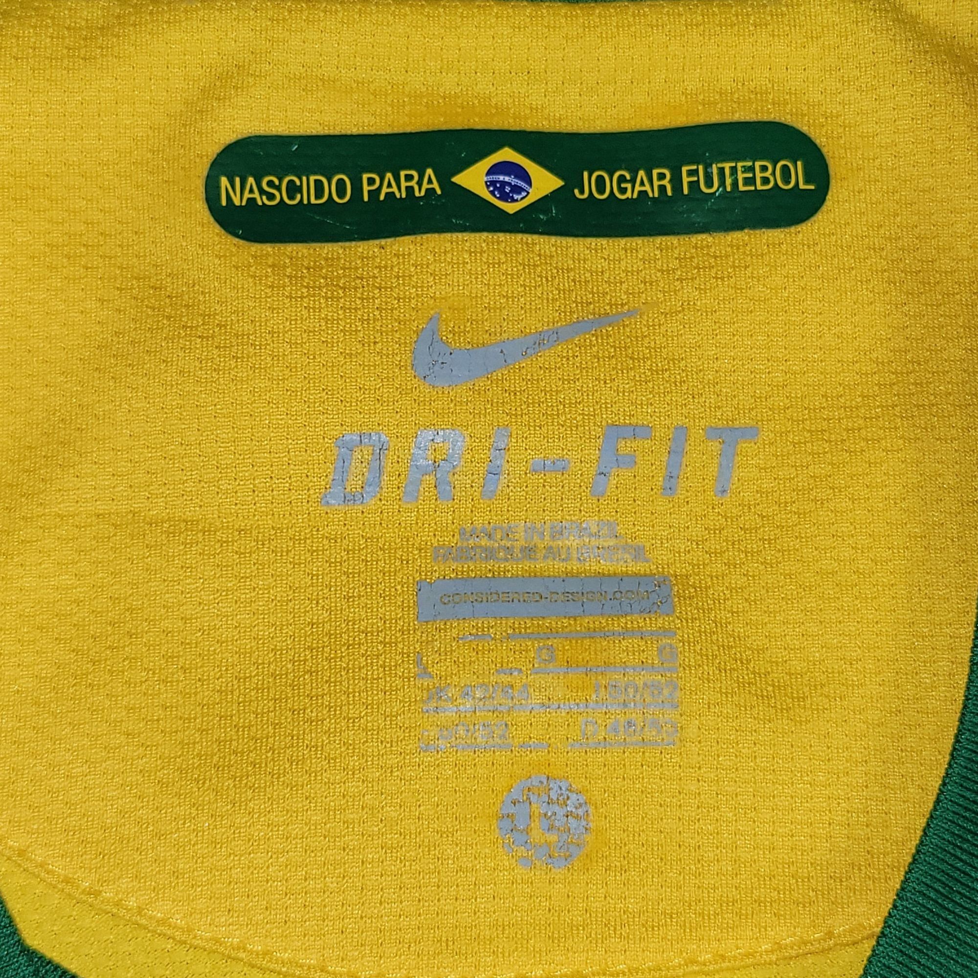 Nike Kaka Brazil WORLD CUP 2010 Soccer Jersey Shirt BNWT L Size US L / EU 52-54 / 3 - 4 Thumbnail