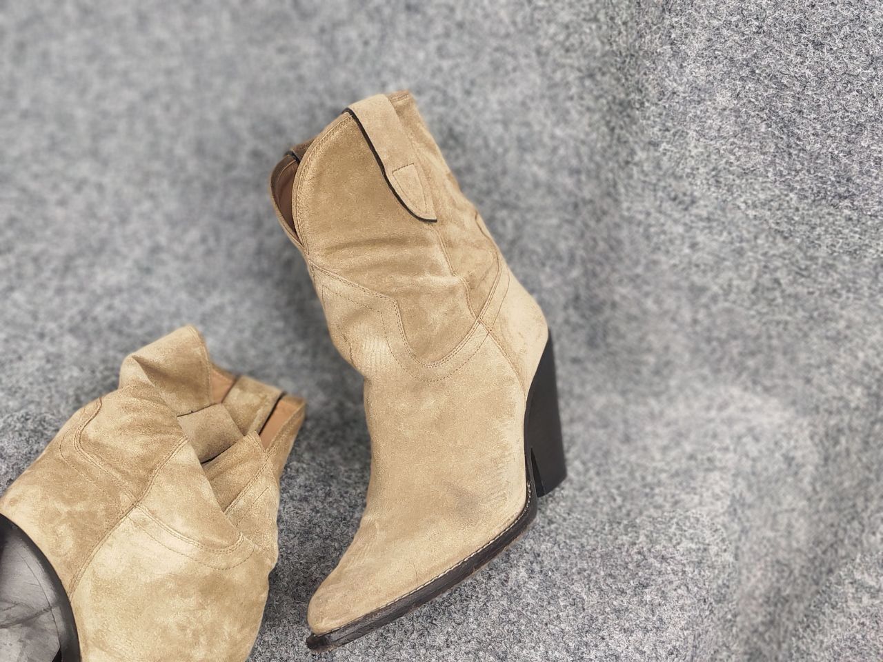 Isabel Marant Isabel Marant Leyane suede cowboy Ankl Boots Vintage Western Size US 10 / IT 40 - 4 Thumbnail