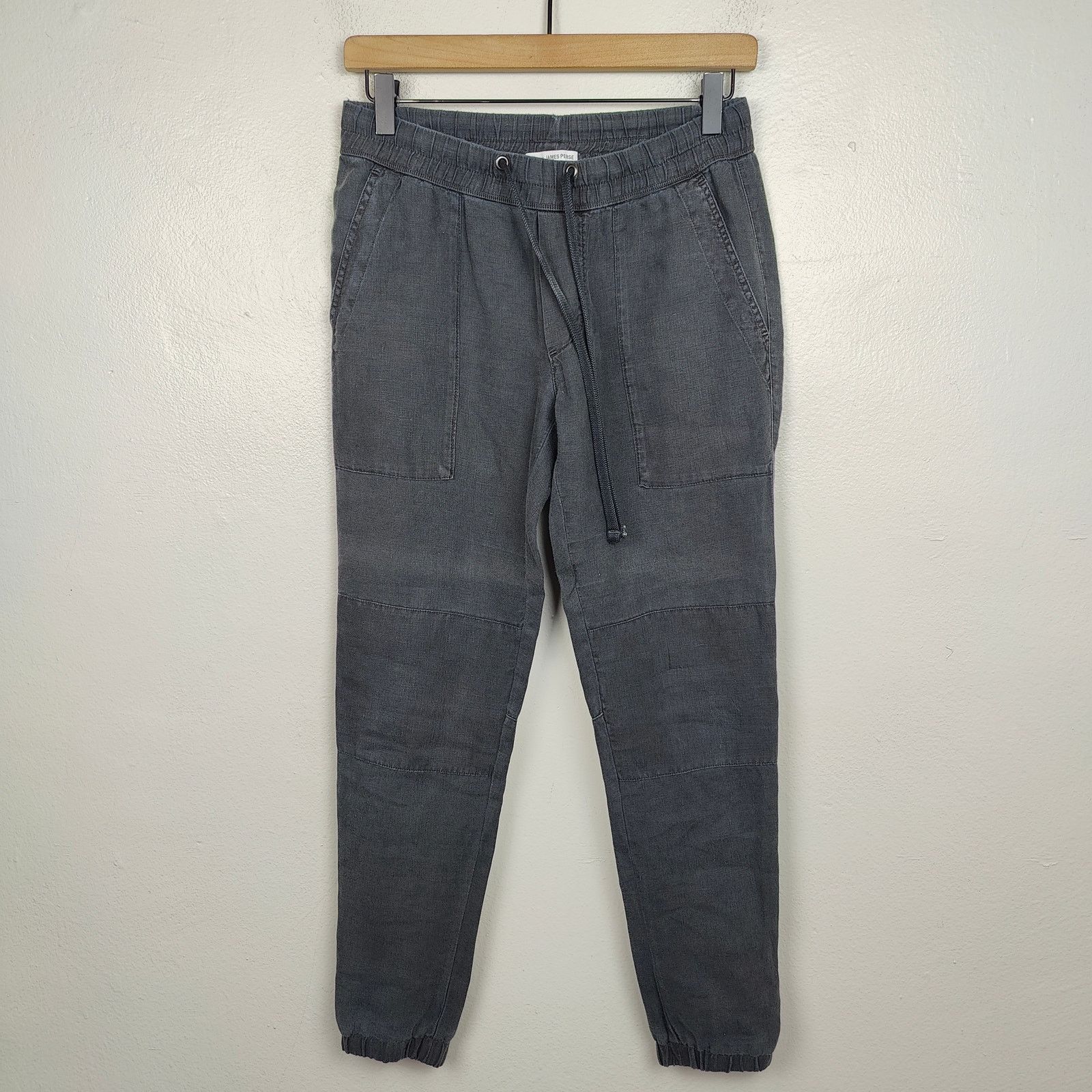 James Perse Standard James Perse Pants Womens 0 XS Soft Black Linen Size 26" / US 2 / IT 38 - 1 Thumbnail