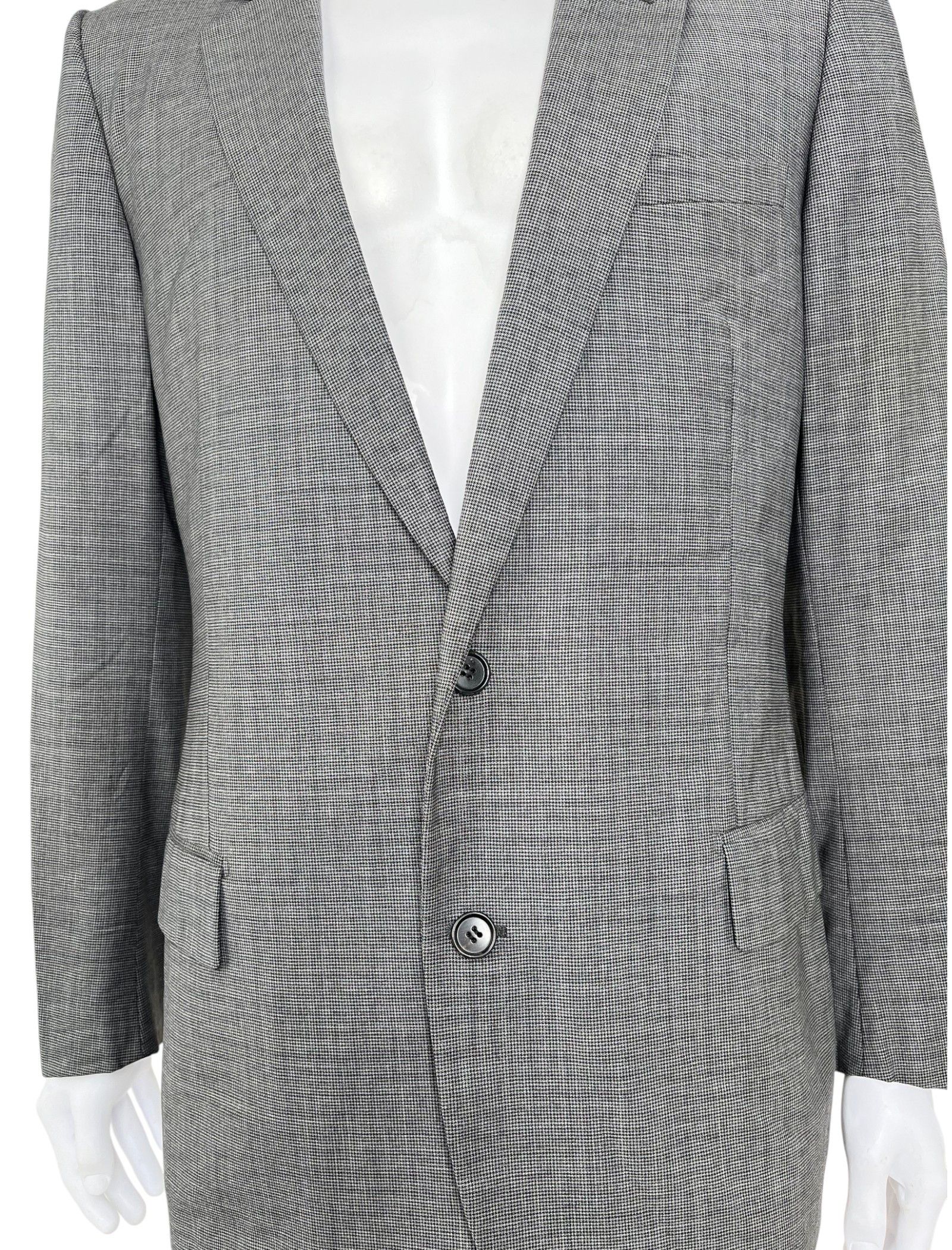 Dior by Kris Van Assche F/W 2008 Grey Wool Blazer Size 52R - 4 Thumbnail