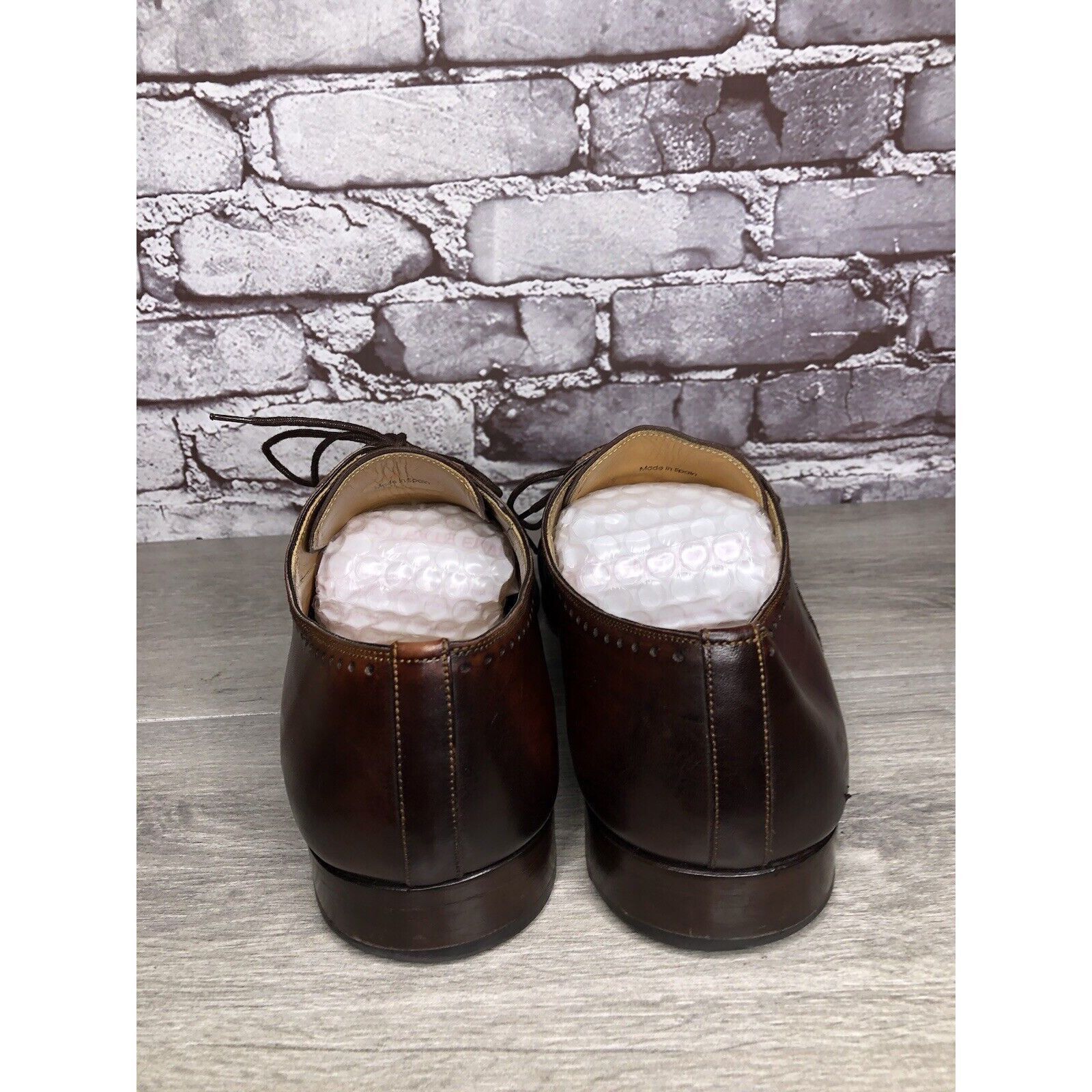 Magnanni Magnanni Neiman Marcus Burnished Brown Leather Wingtip Dress Size US 10 / EU 43 - 4 Thumbnail