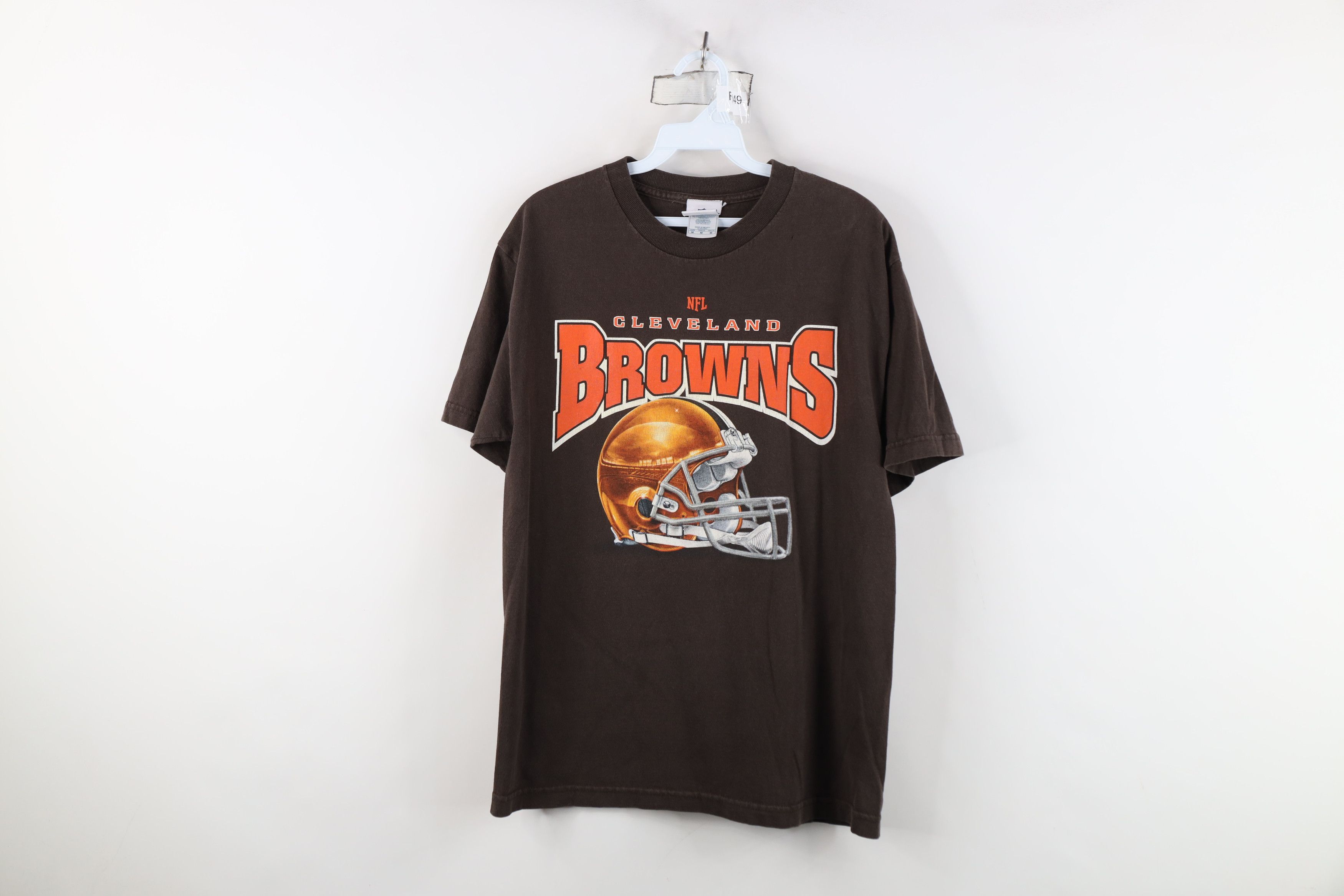 Vintage Vintage NFL Cleveland Browns Football Helmet T-Shirt Brown Size US M / EU 48-50 / 2 - 1 Thumbnail