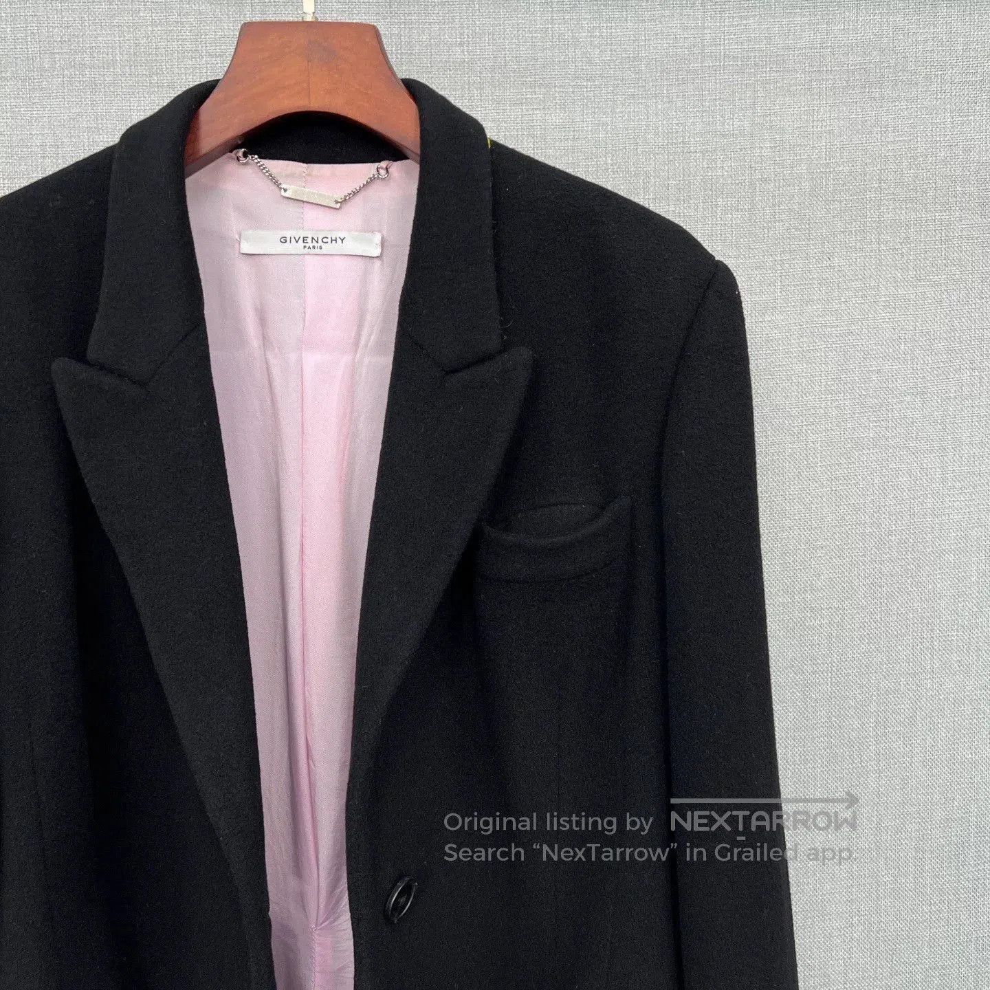 Givenchy Givenchy Black Wool Women's Coat. Size M / US 6-8 / IT 42-44 - 3 Thumbnail