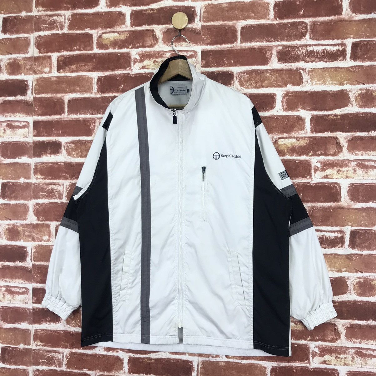 Sergio Tacchini × Vintage Sergio Tacchini Zip Up Light Jacket Size US XL / EU 56 / 4 - 2 Thumbnail