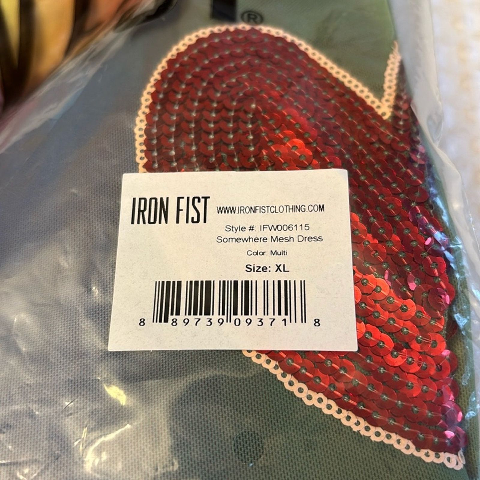 Iron Fist Iron Fist Somewhere Rainbow Sheer Mini Dress Sequin XL Pride Size XL / US 12-14 / IT 48-50 - 9 Thumbnail