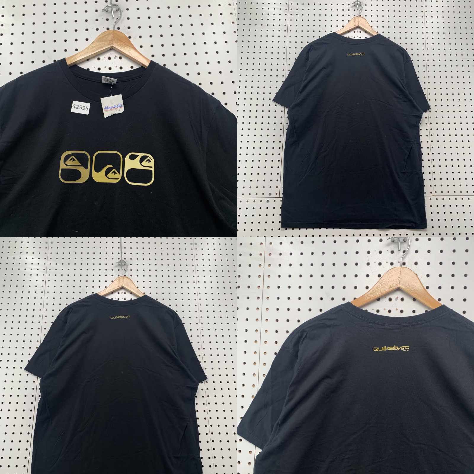 Quiksilver VINTAGE Quiksilver Shirt Men's XL Black Graphic Tee Surfer 80s 90s Logo Short Sleeve Apparel Mens Size US XL / EU 56 / 4 - 8 Thumbnail