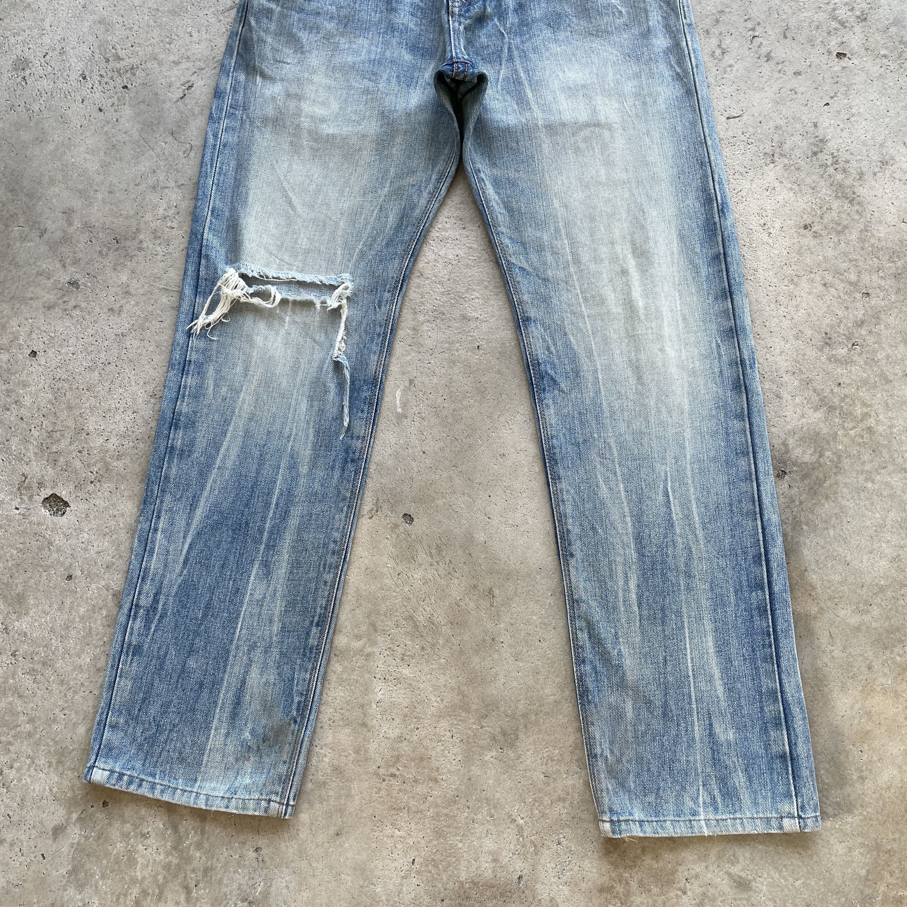 2000s Edwin BAGGY wide fade denim w31 Edwin vintage mens jeans -