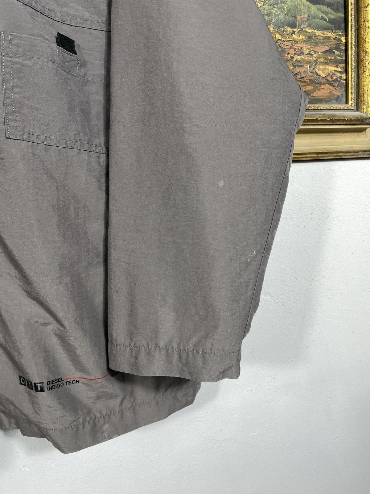 Diesel × Vintage Diesel Indigo Tech Vintage Y2k Zip Jacket Multi Pockets Swag Size US L / EU 52-54 / 3 - 6 Thumbnail