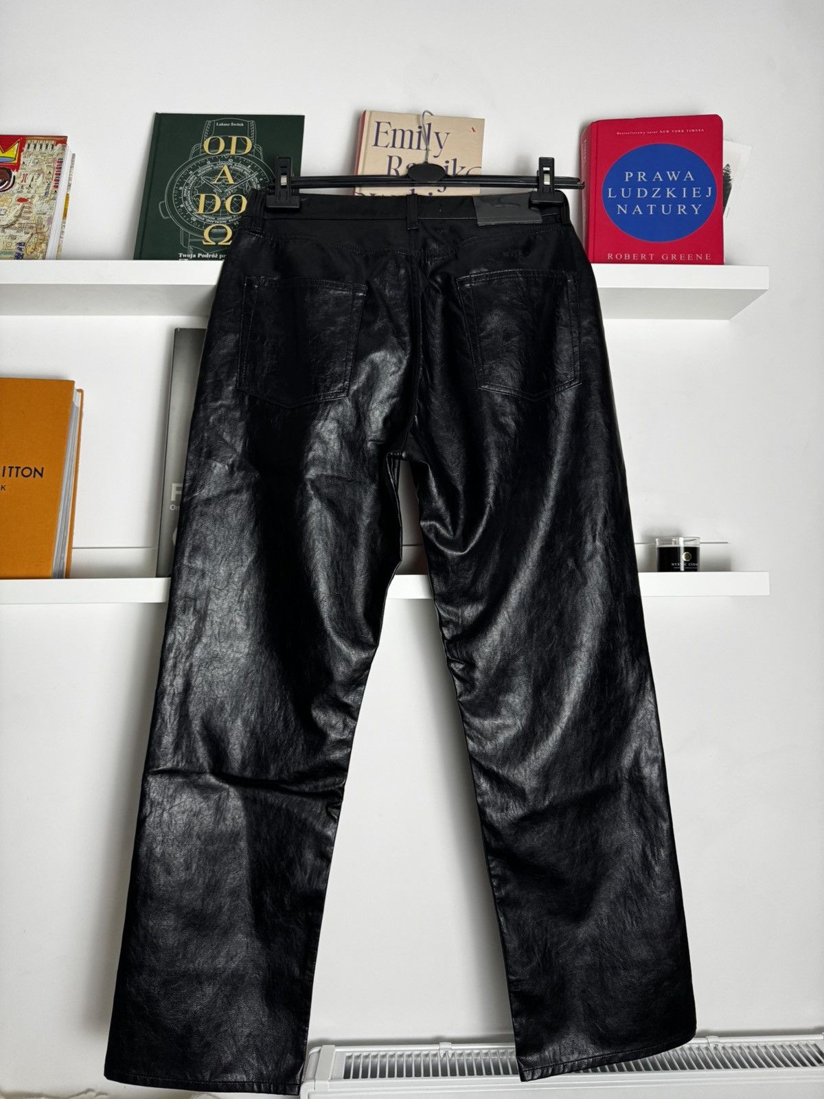 Our Legacy OUR LEGACY FAKE Leather pants moto Archive Hype Streetwear Size US 31 - 4 Thumbnail