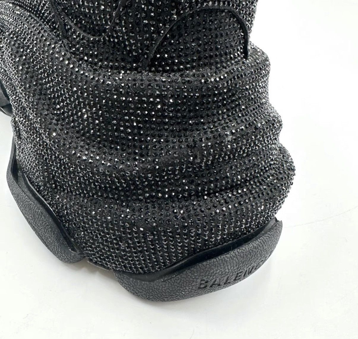 Balenciaga Balenciaga Triple S Black Full Crystal Dad Sneakers K12 Size US 7.5 / IT 37.5 - 8 Thumbnail