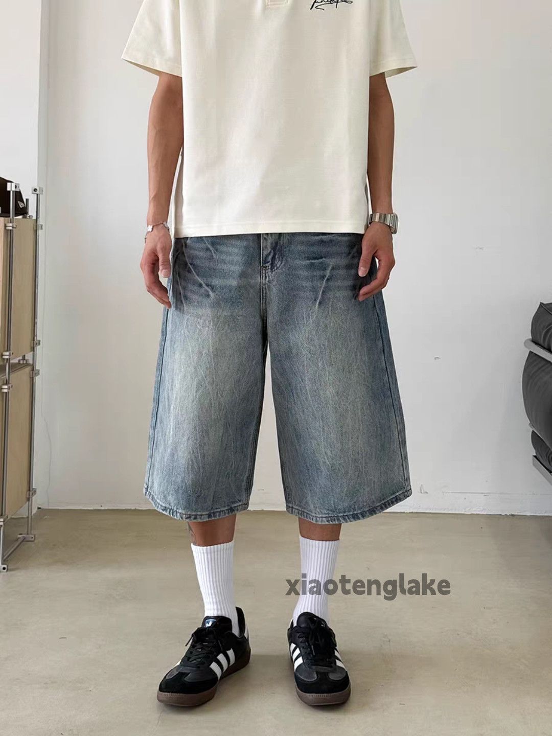 Jean Utility skate hiphop loose washed faded cleanfit shorts Size US 30 / EU 46 - 5 Thumbnail