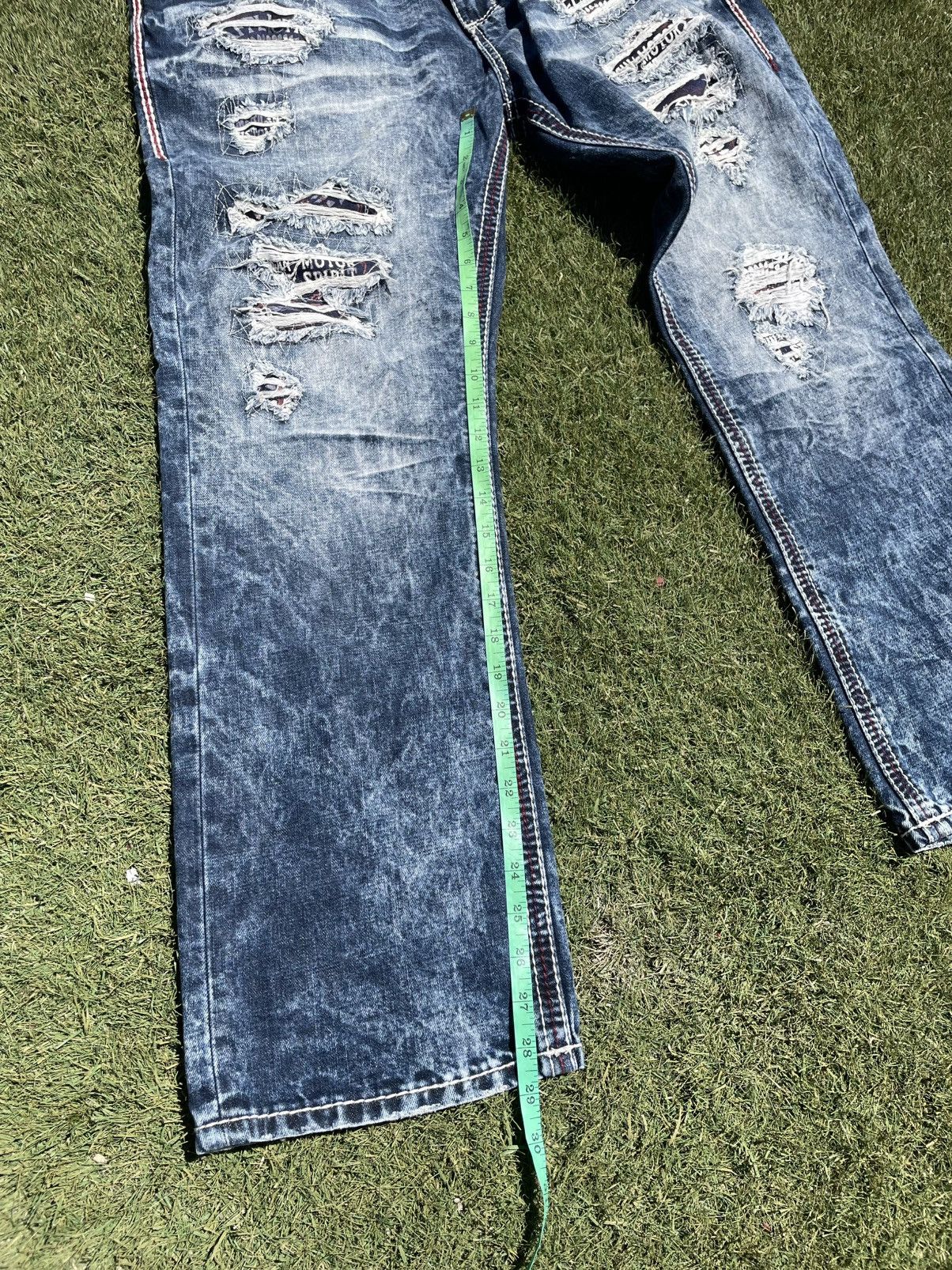 Affliction Affliction Jeans Mens size 36 x 40 Cooper Black Blue Faded Size US 36 / EU 52 - 6 Thumbnail