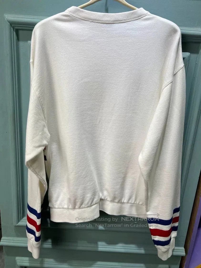 Gucci Gucci White Logo Stripe Print Crewneck Sweatshirt. Size US M / EU 48-50 / 2 - 3 Thumbnail