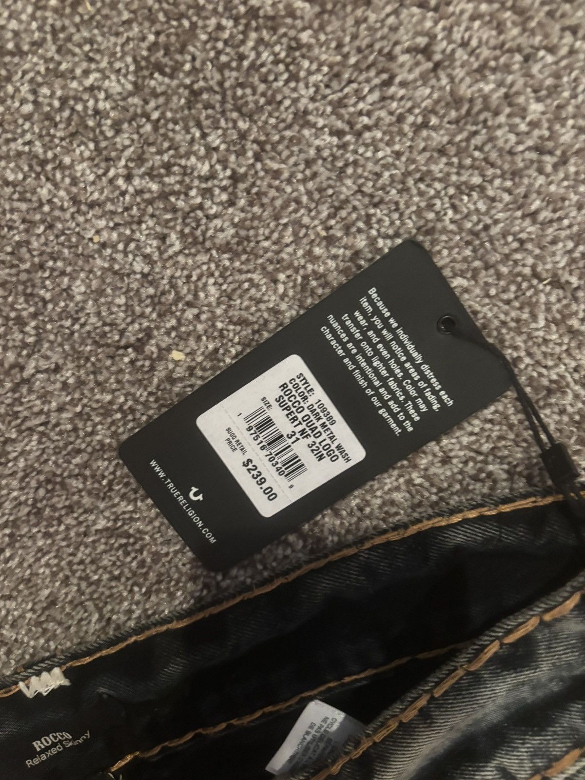 True Religion BECCA MID RISE SUPER T BOOTCUT JEAN Size 31" - 4 Thumbnail
