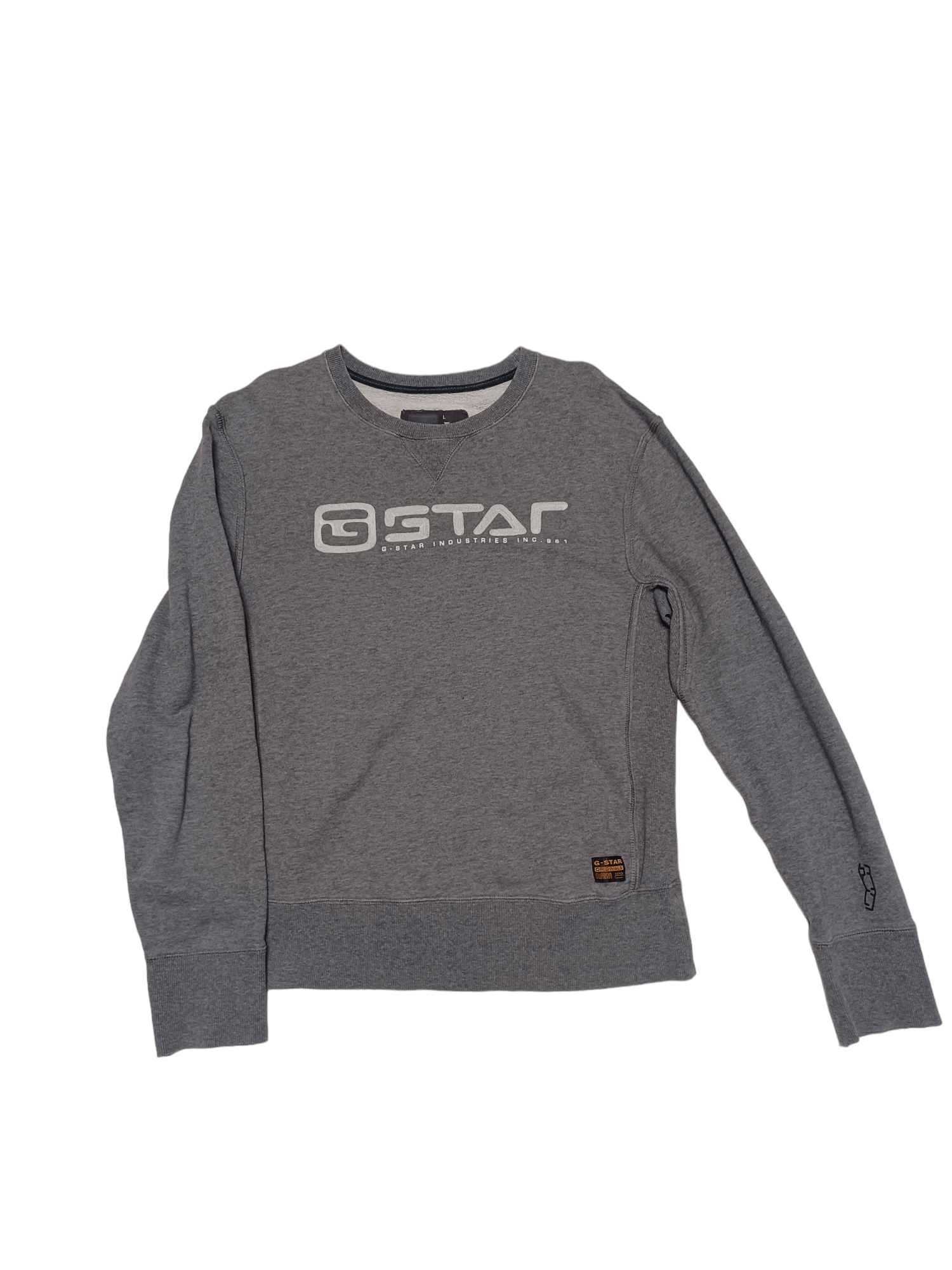 G STAR RAW BIG EMBROIDERED LOGO SWEATSHIRT
