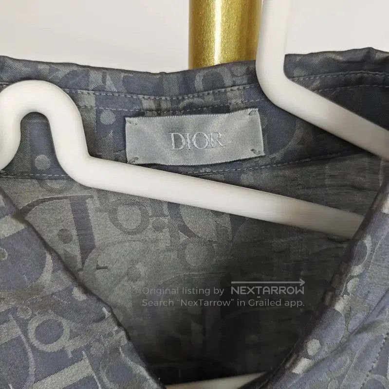 Dior Dior Summer Gray Silk Shirt . Size L / US 10 / IT 46 - 2 Thumbnail
